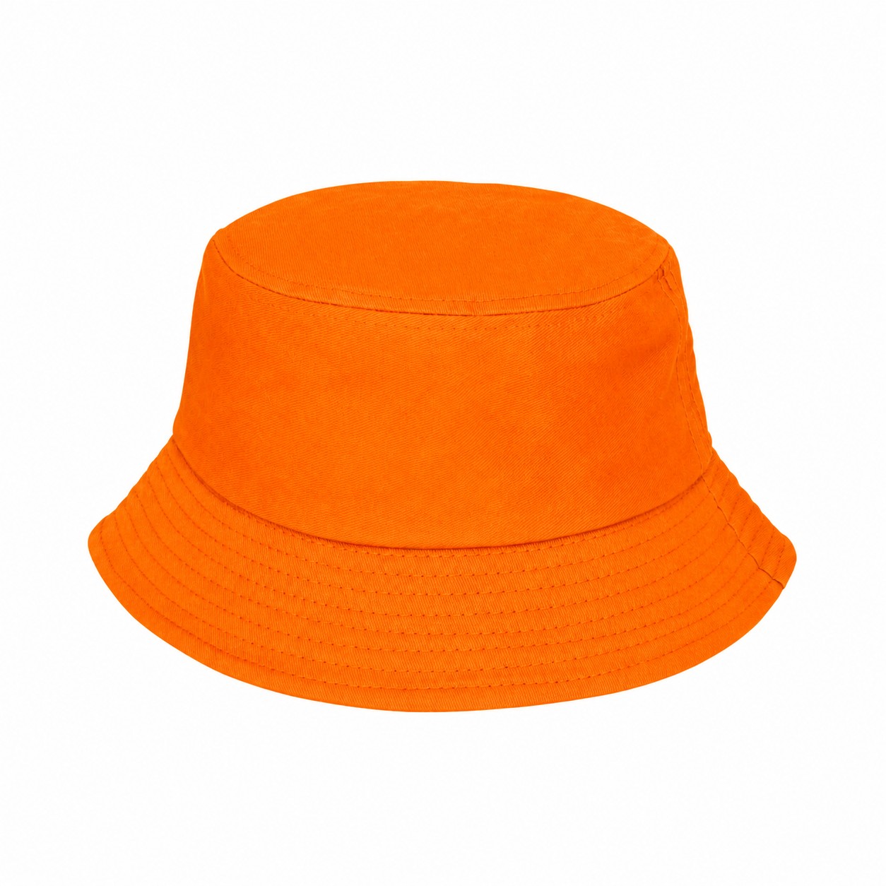Cotton Twill Bucket Hat — Orange