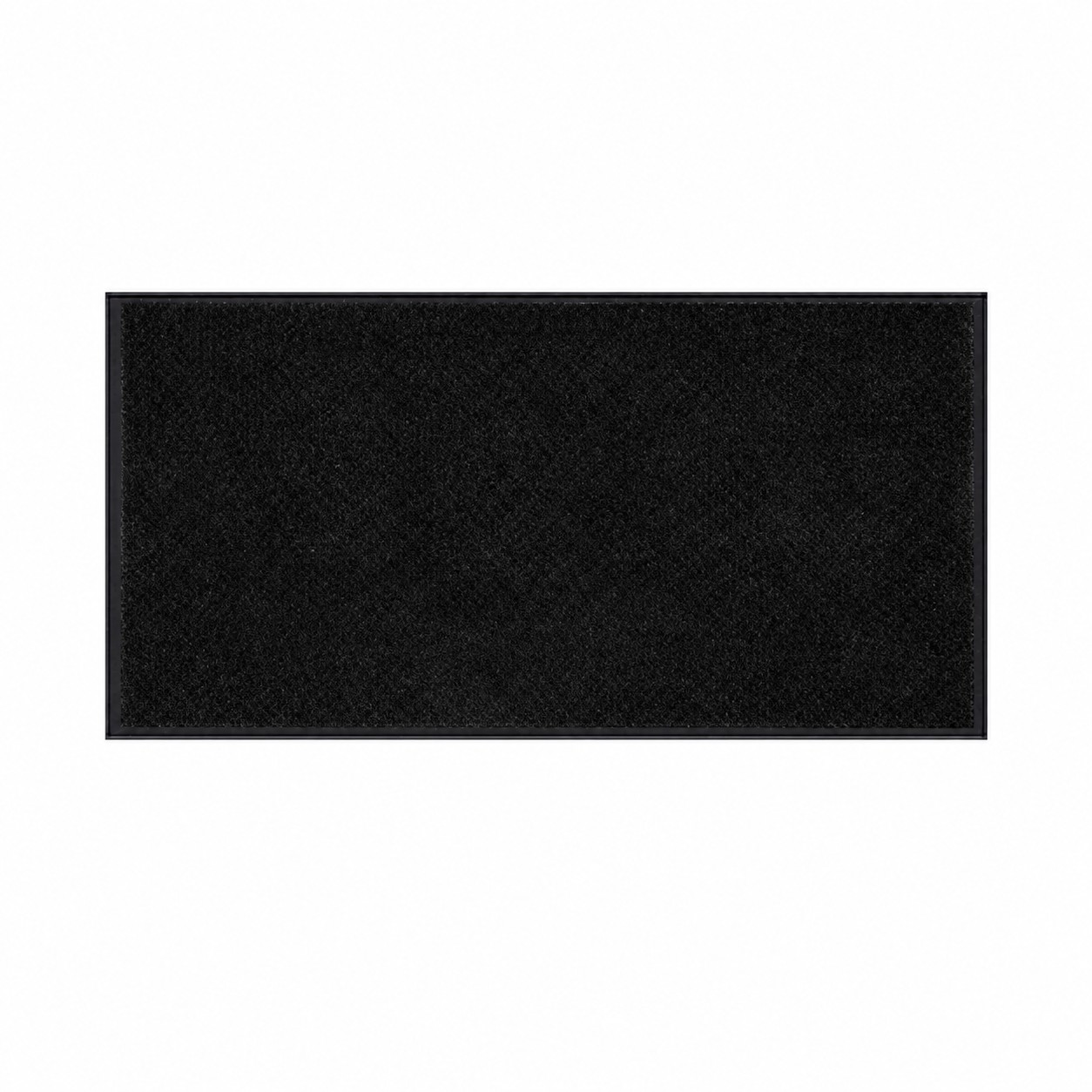 Flax Floor Mat With Nitrile Backing — Black