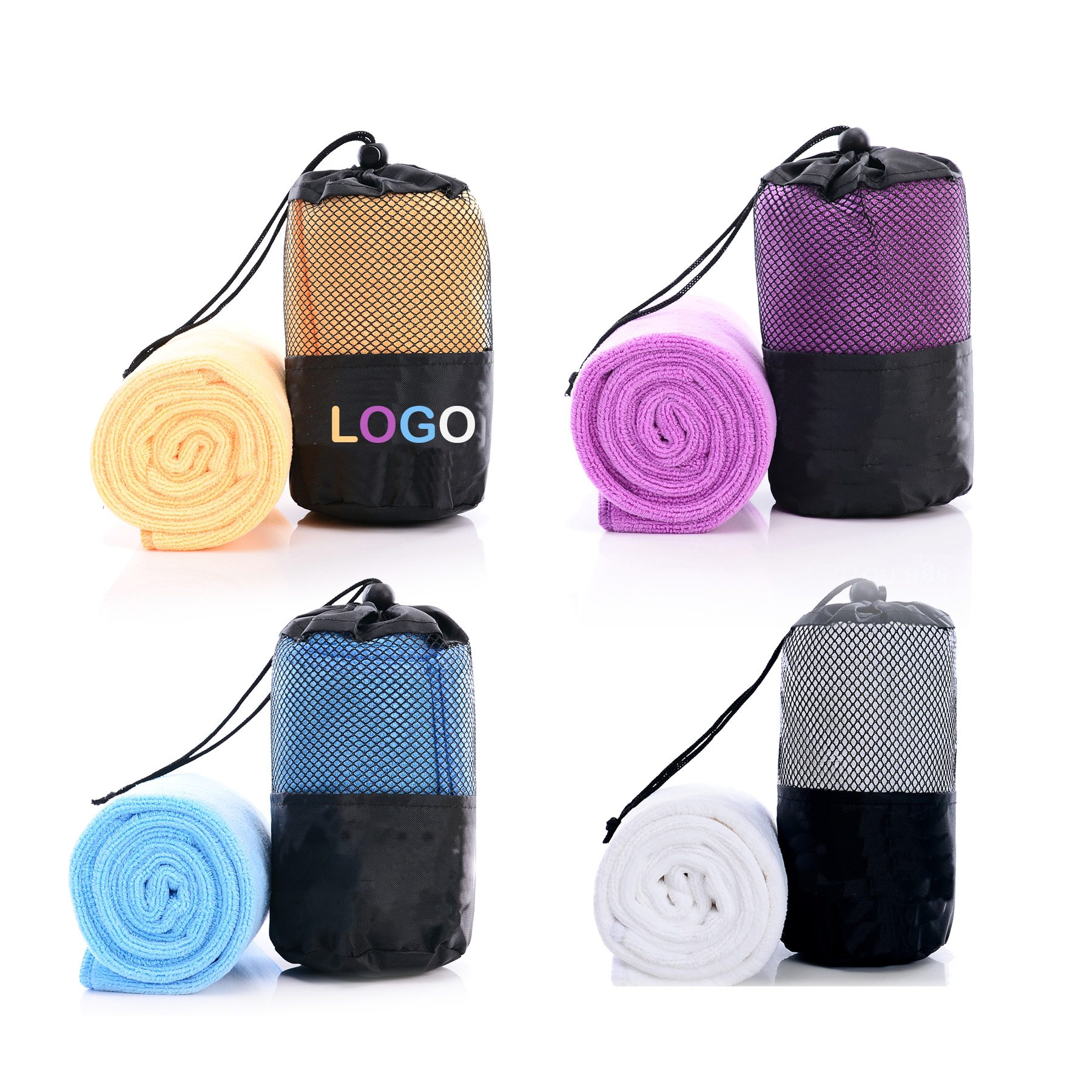 Microfiber Sports Towel With Mesh Sack