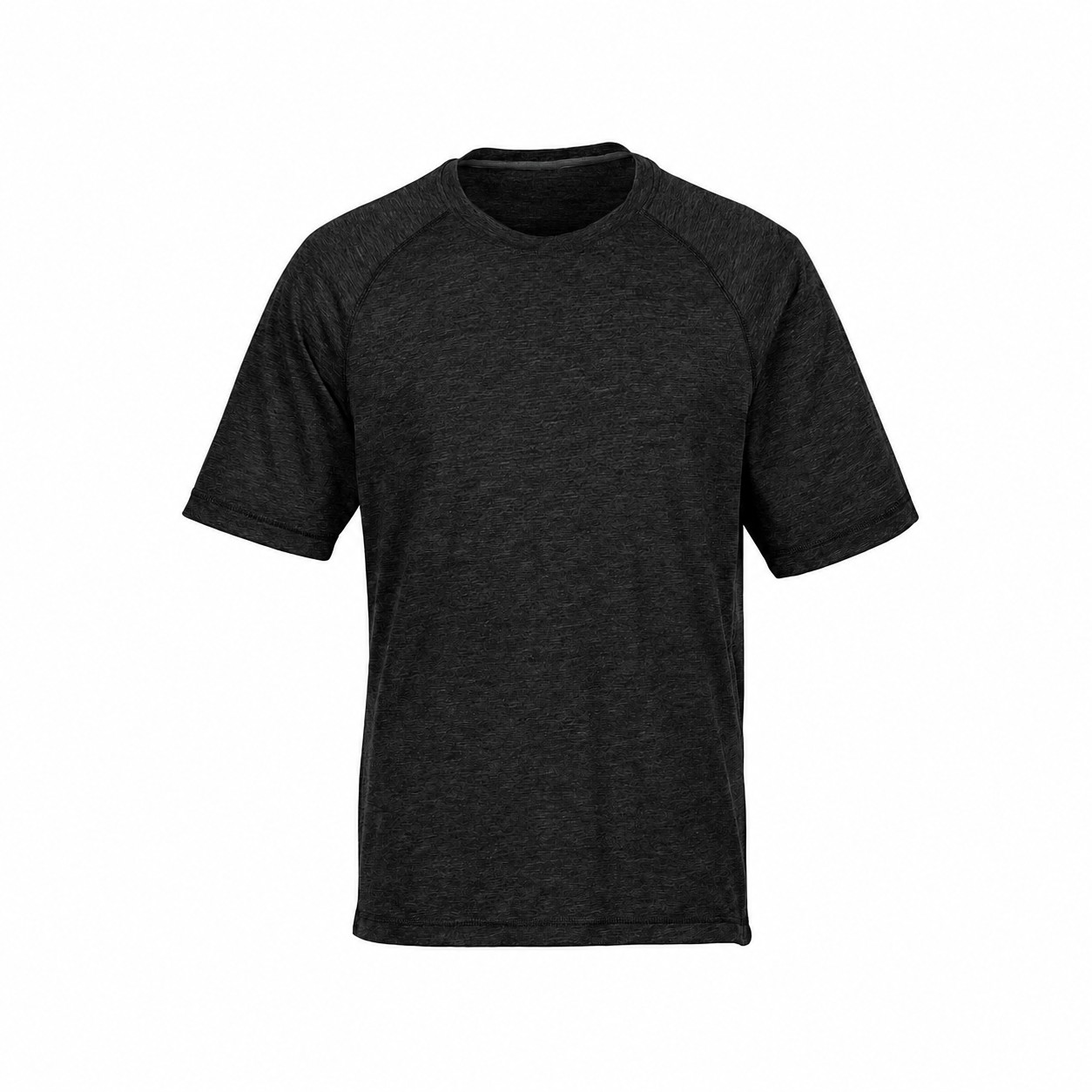 Men's Tri-Blend Moisture-Wicking Raglan T-Shirt — Black