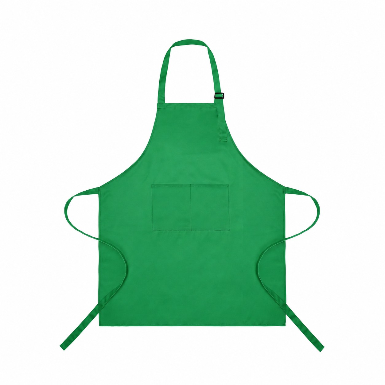 Full Length Polyester Bib Apron — Green