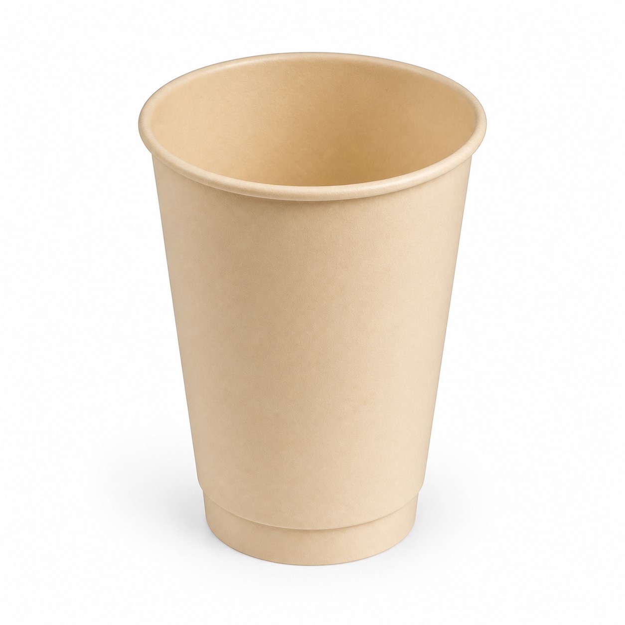Sleeved Disposable Paper Drink Cup — Beige