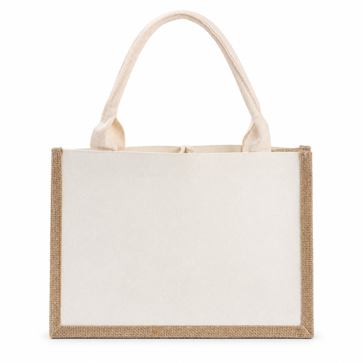 Natural Fiber Trim Polyester Tote Bag — view 2