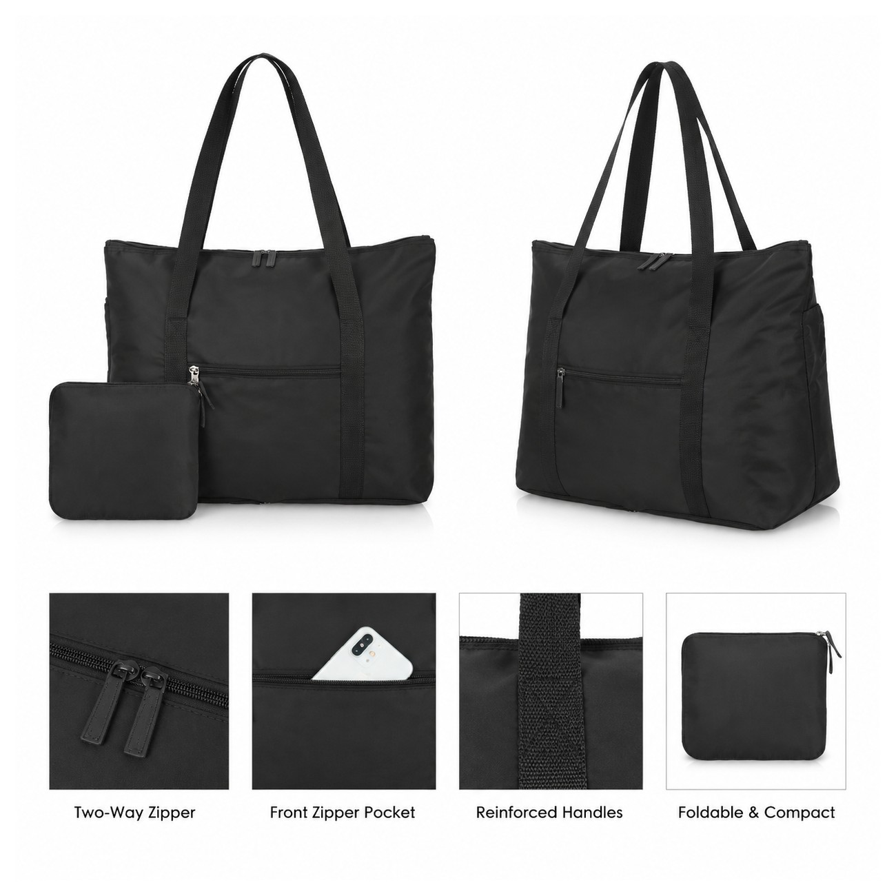 Reinforced Handles Tote Duffel Bag
