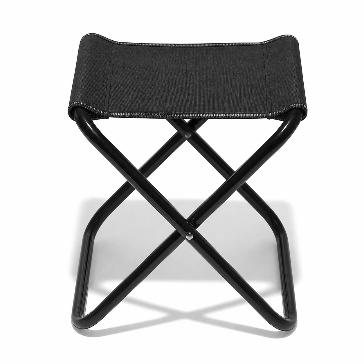 Full Folding Oxford Steel Outdoor Stool — view 2
