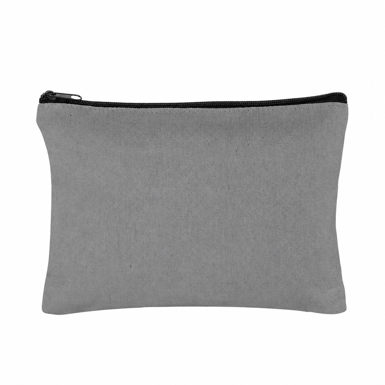 Canvas 11" Makeup Bag — Gray