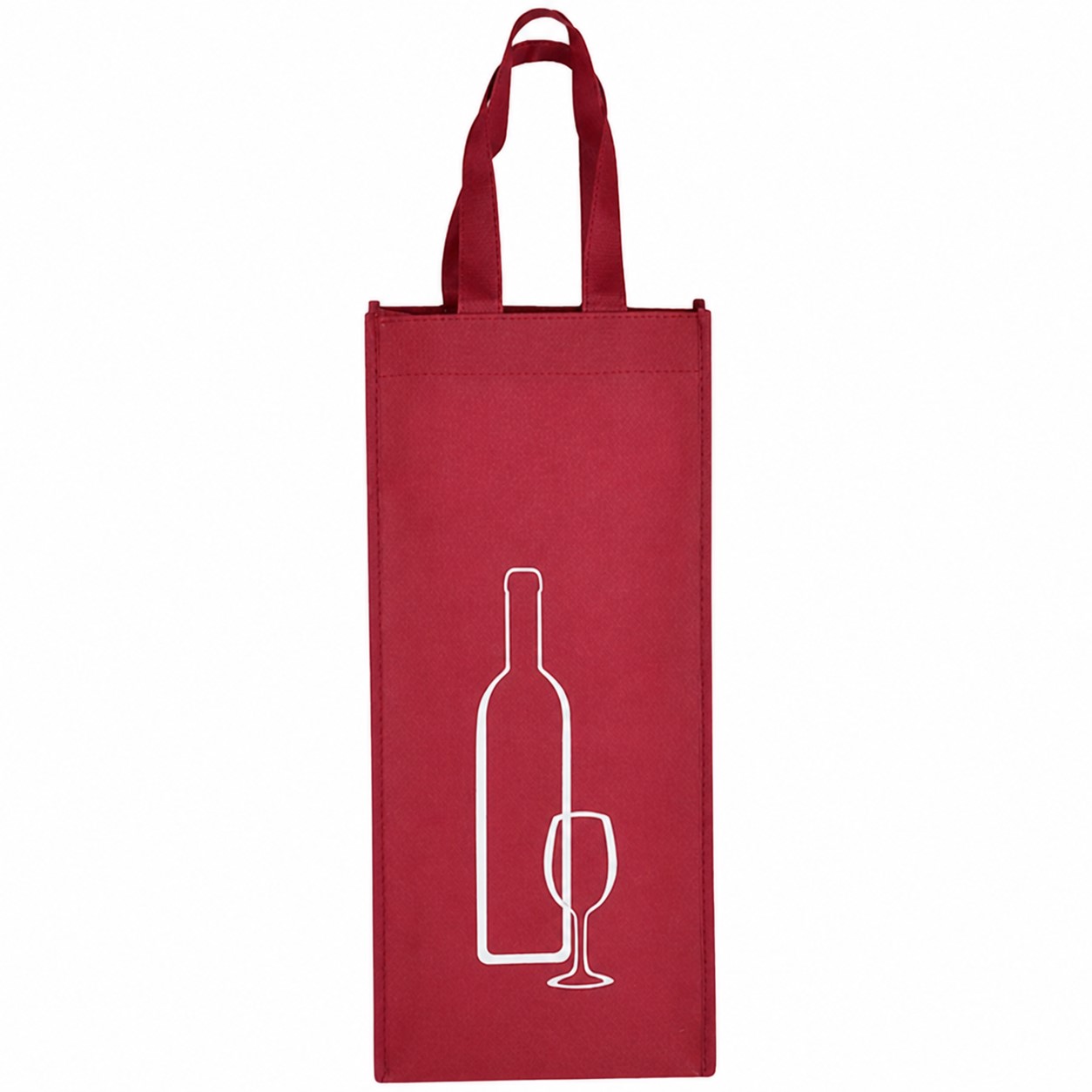 Tall Polyester Wine Bottle Gift Carrier — view 2