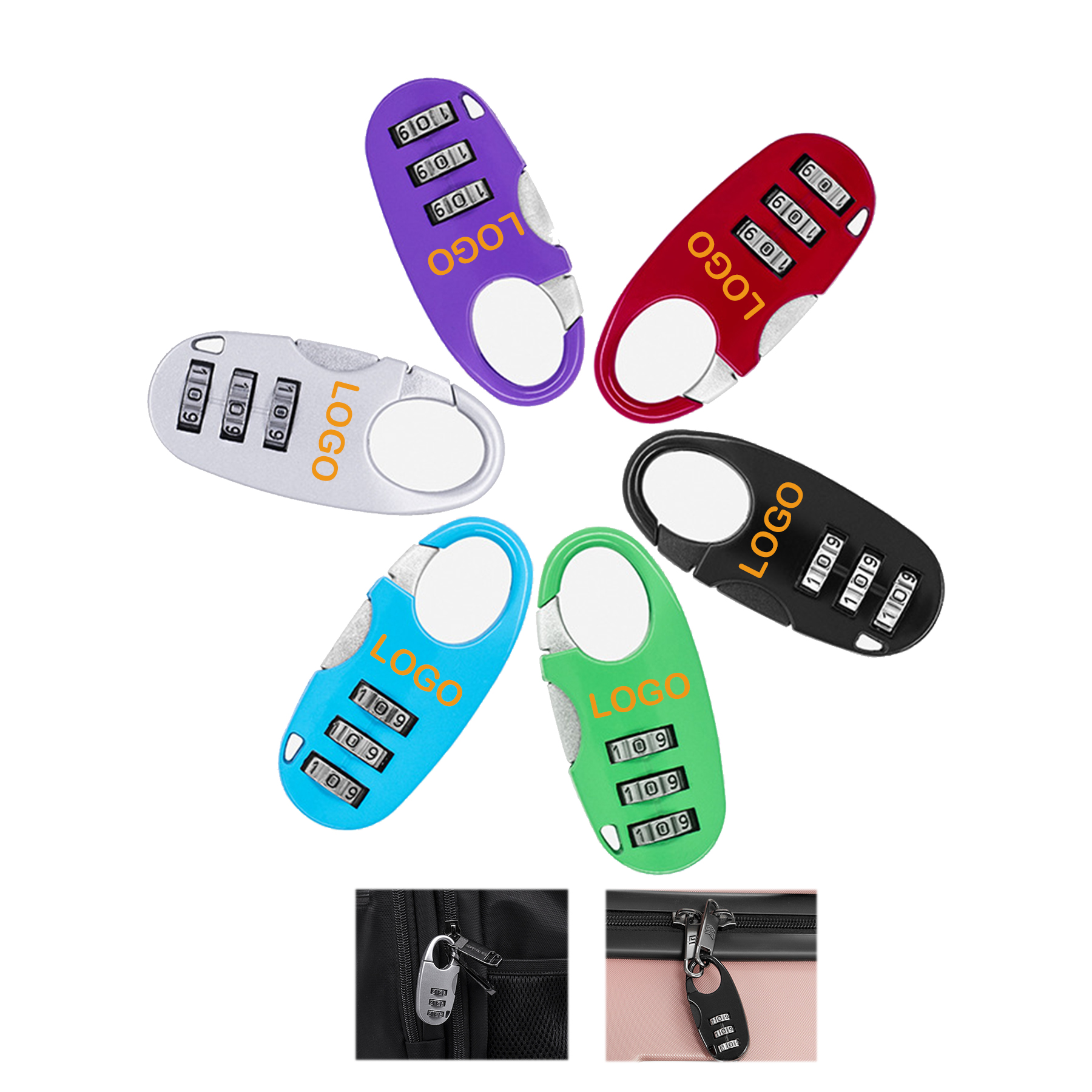 Oval Zinc Alloy Combination Lock