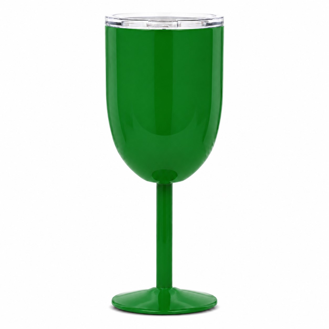 10 Oz Stainless Steel Insulated Wine Goblet — Green