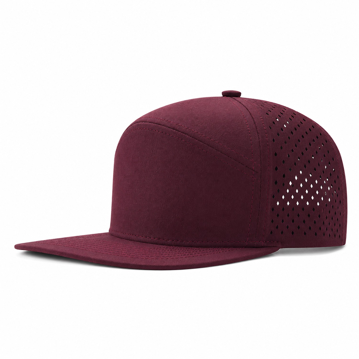 Polyester Flat Brim Snapback Cap — view 2