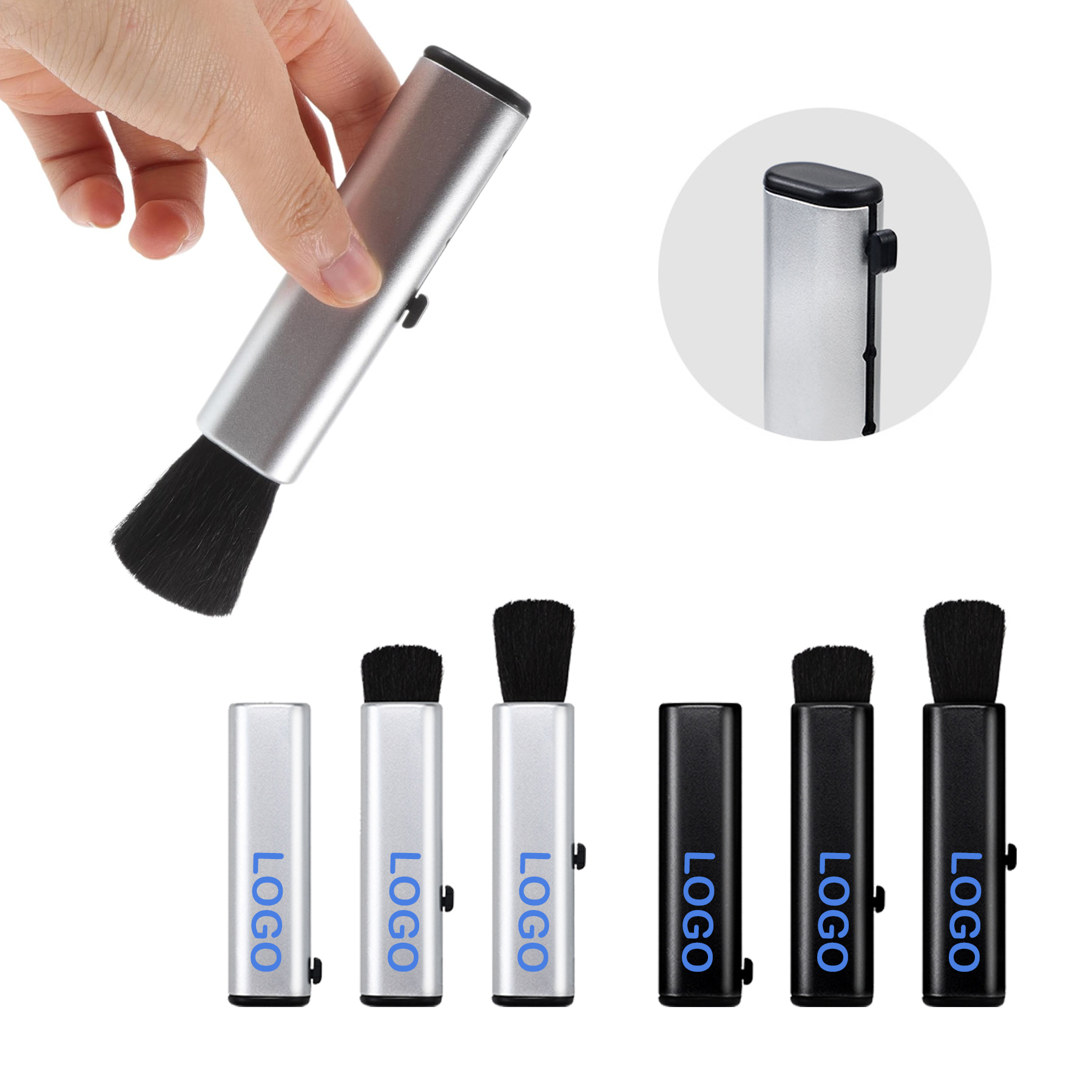 Compact Retractable Dust Brush
