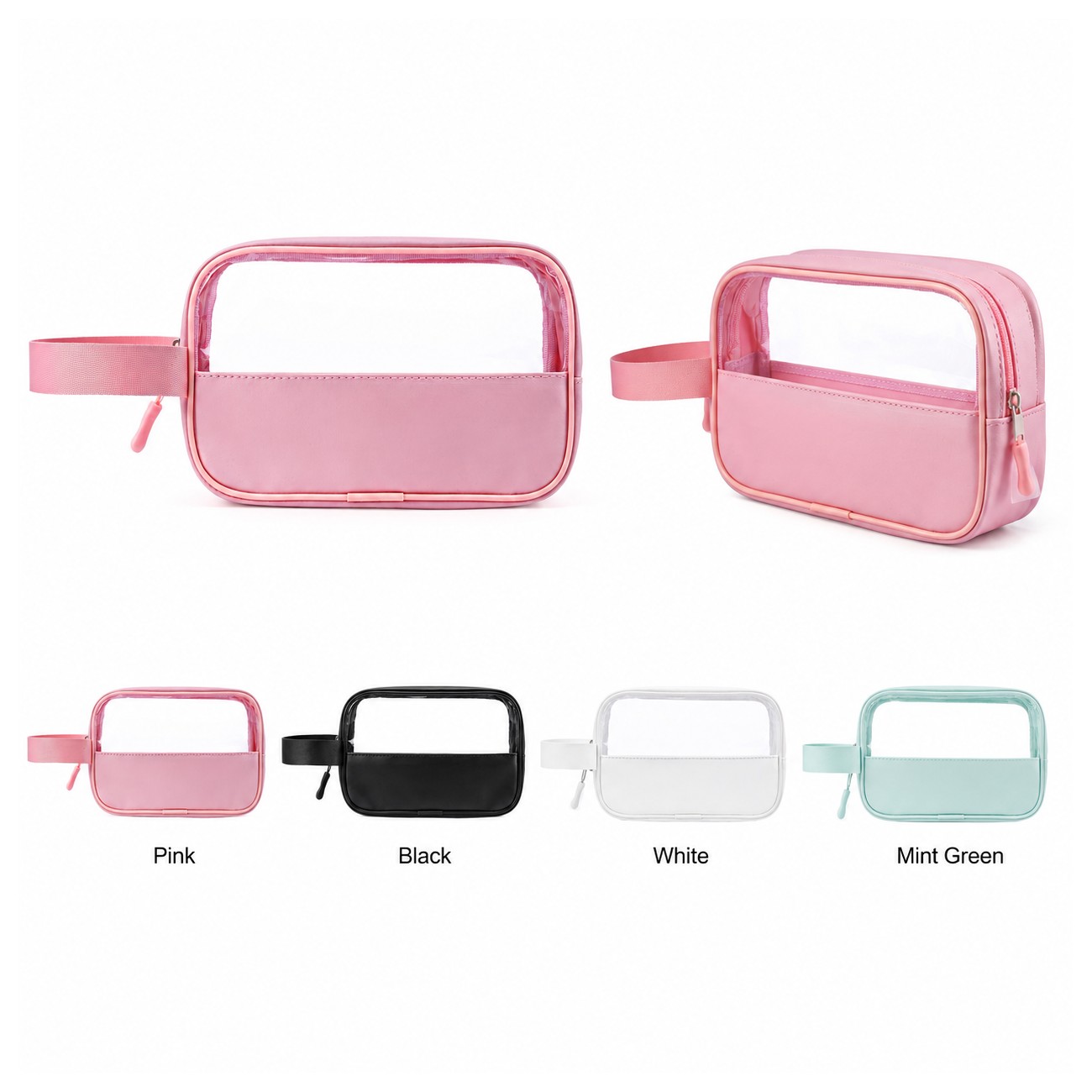 PVC Pink Toiletry Bag