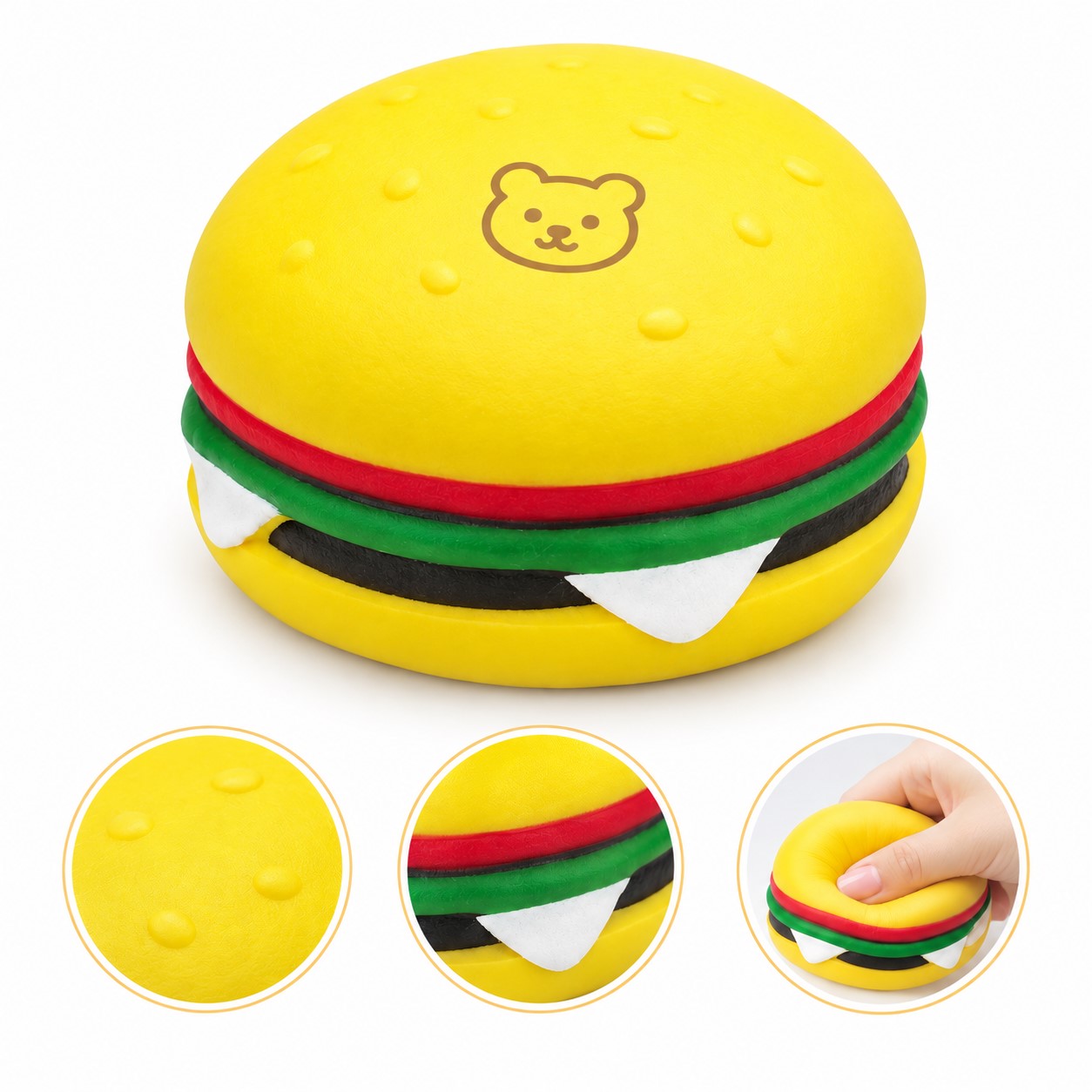 Hamburger PU Foam Stress Reliever