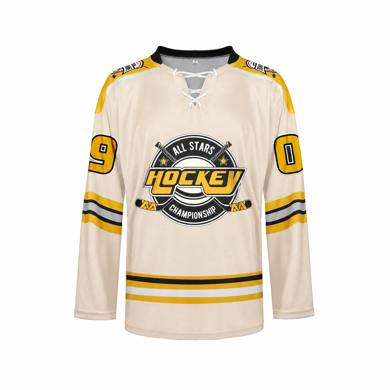 Polyester Performance Sports Jersey — Natural Beige