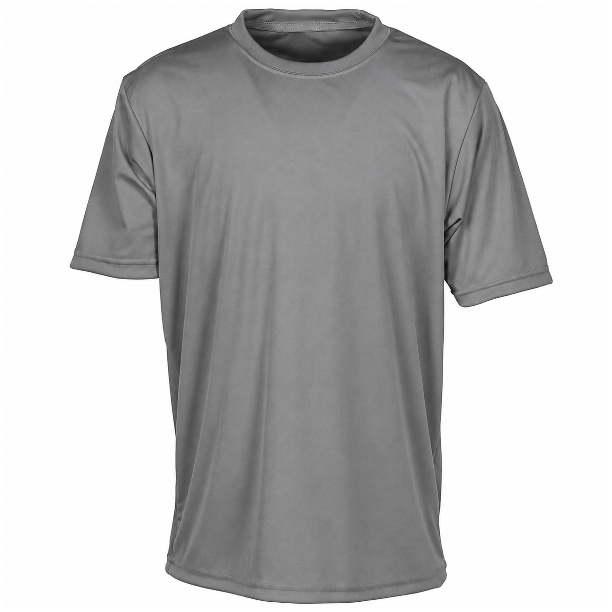 Youth Recycled Polyester Cooling Tee — Gray