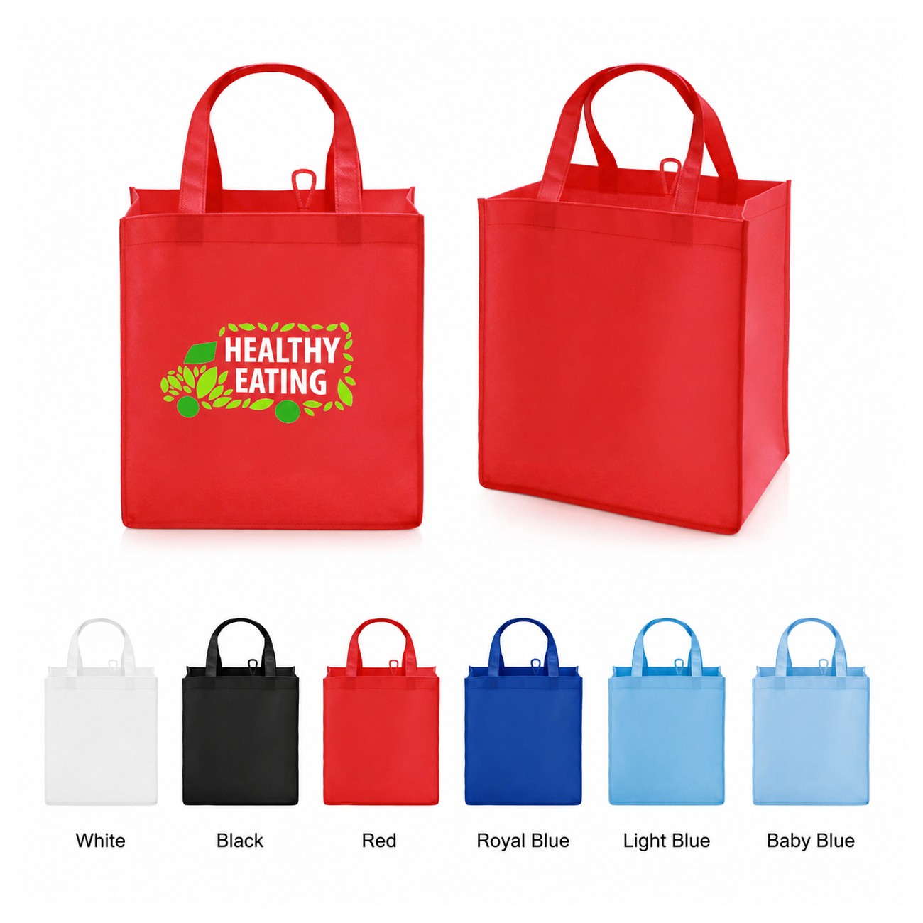 80GSM Non-Woven 16" Reinforced Handles Tote Bag