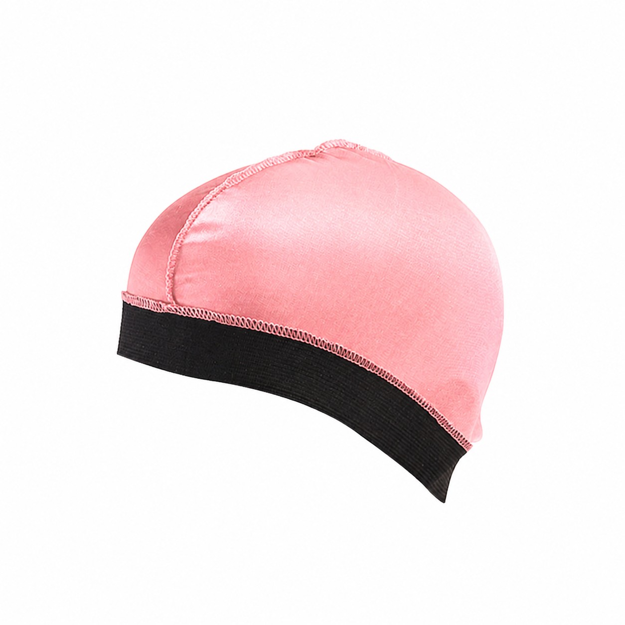 Elastic Polyester Skull Beanie Cap — Peach Pink