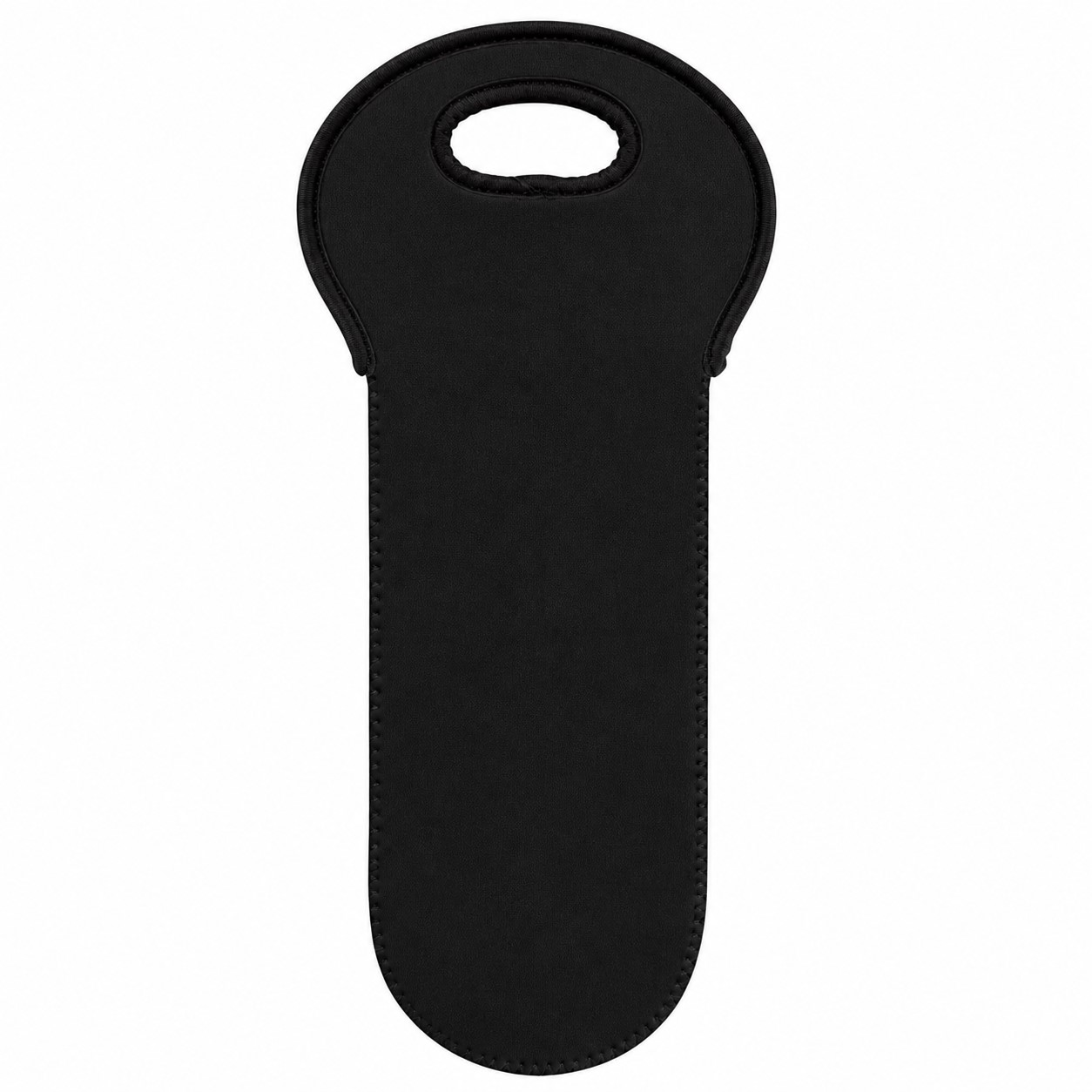Handled Insulated Polyester Wine Bottle Bag — view 2
