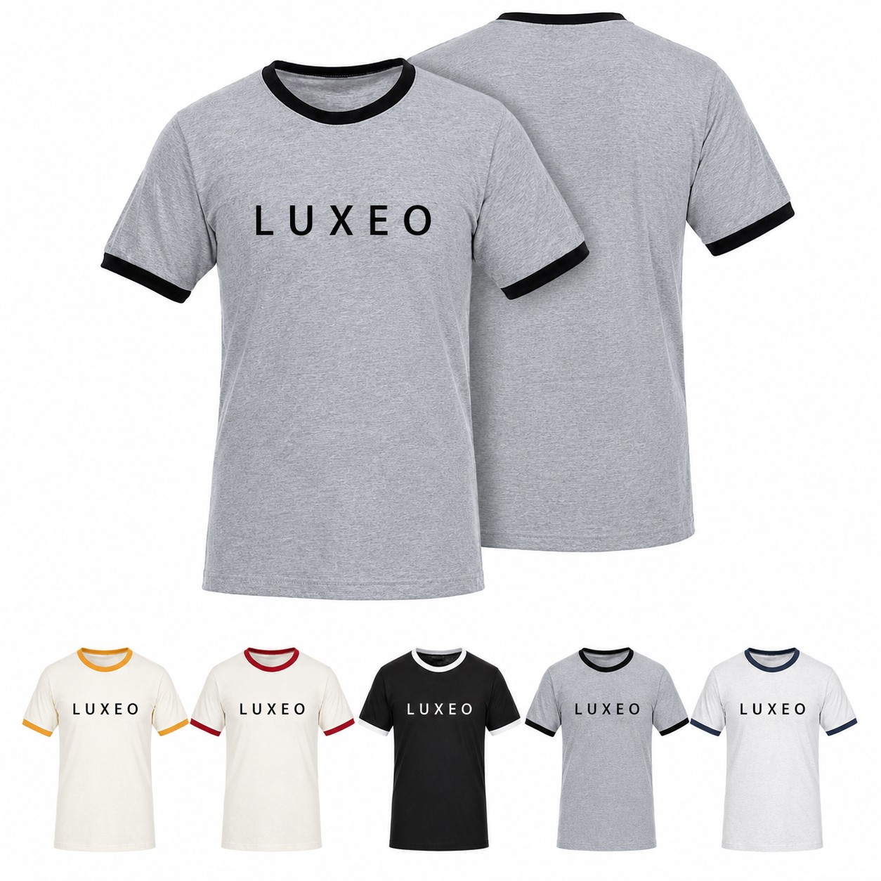 Fine Jersey Ringer Cotton Tee