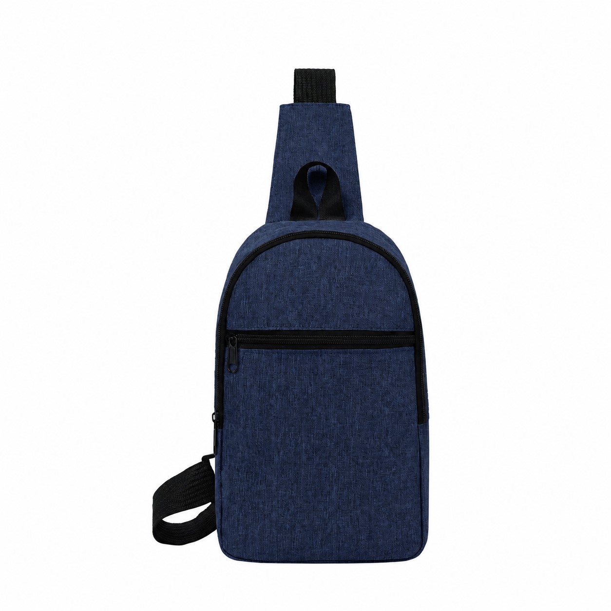 Compact 300D Crossbody Sling Bag — Navy Blue