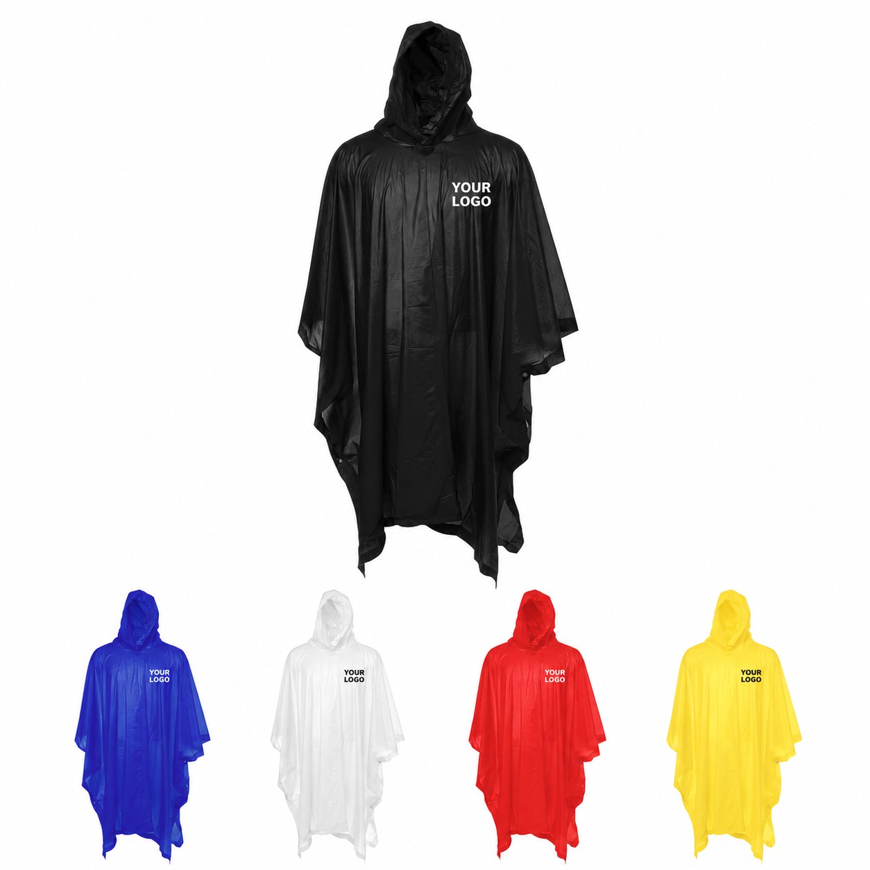 Waterproof Vinyl Hooded Poncho