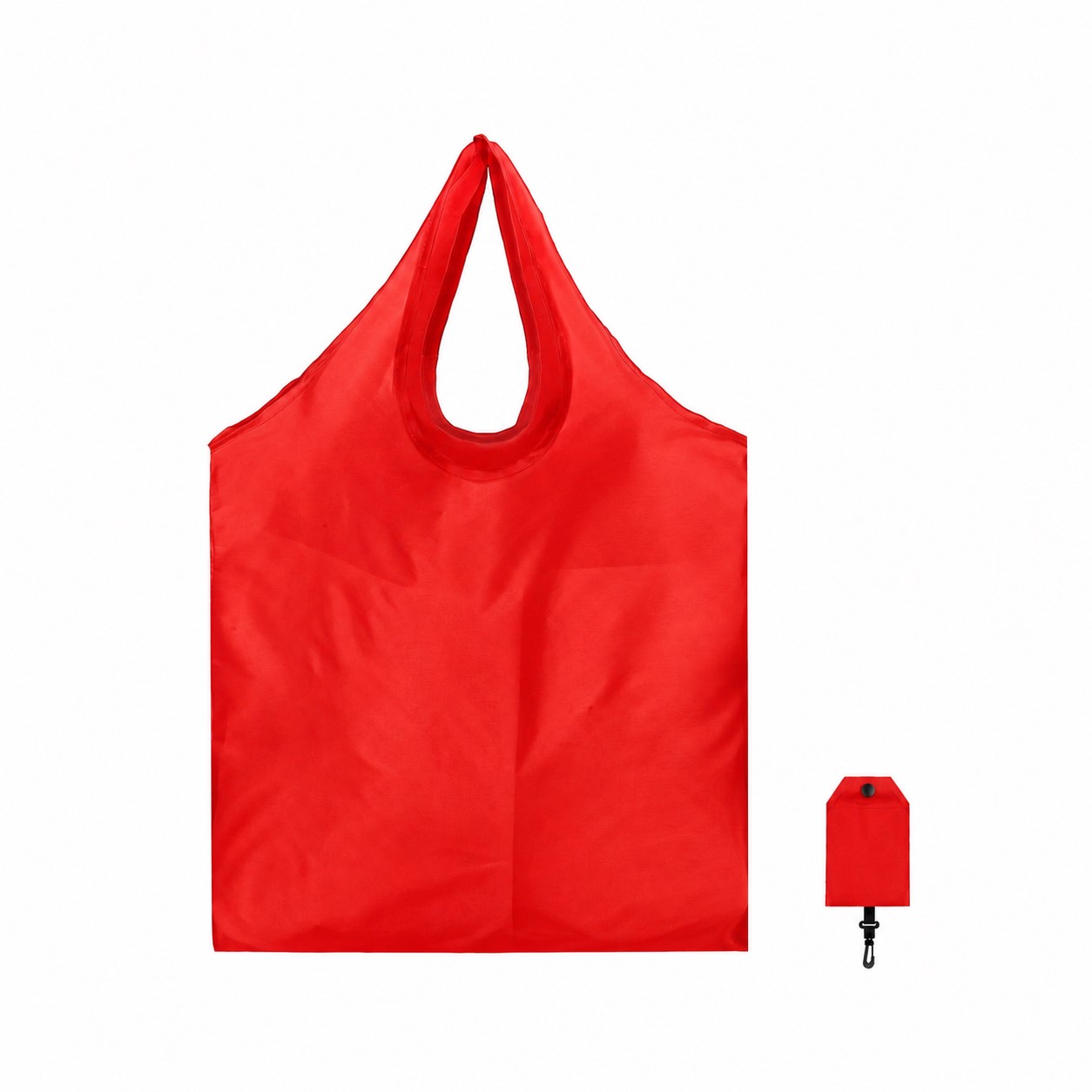 Foldable Shape Tote Bag — Red
