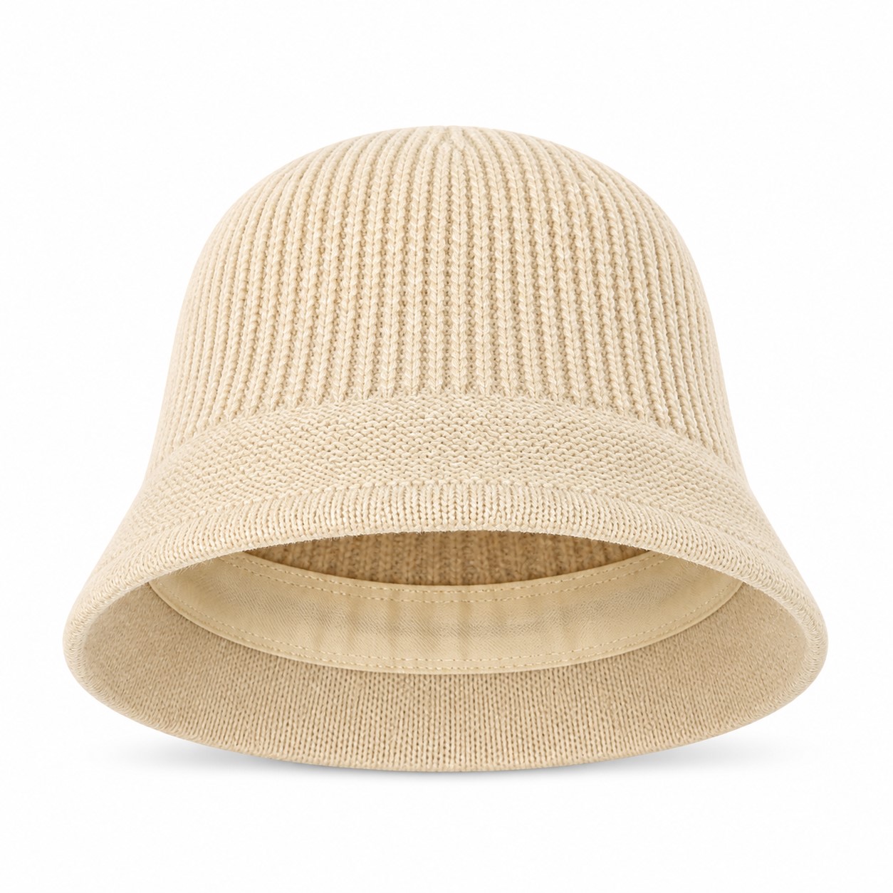 Ribbed Polyester Knit Fisherman Hat — view 2