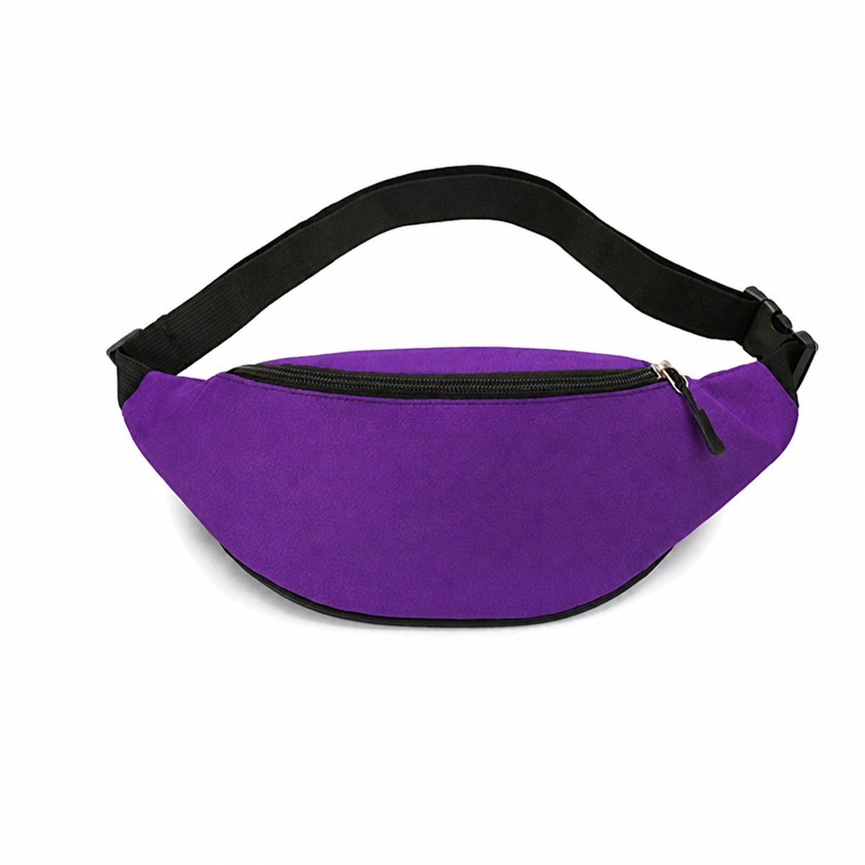 Adjustable Canvas Waist Bag — Purple