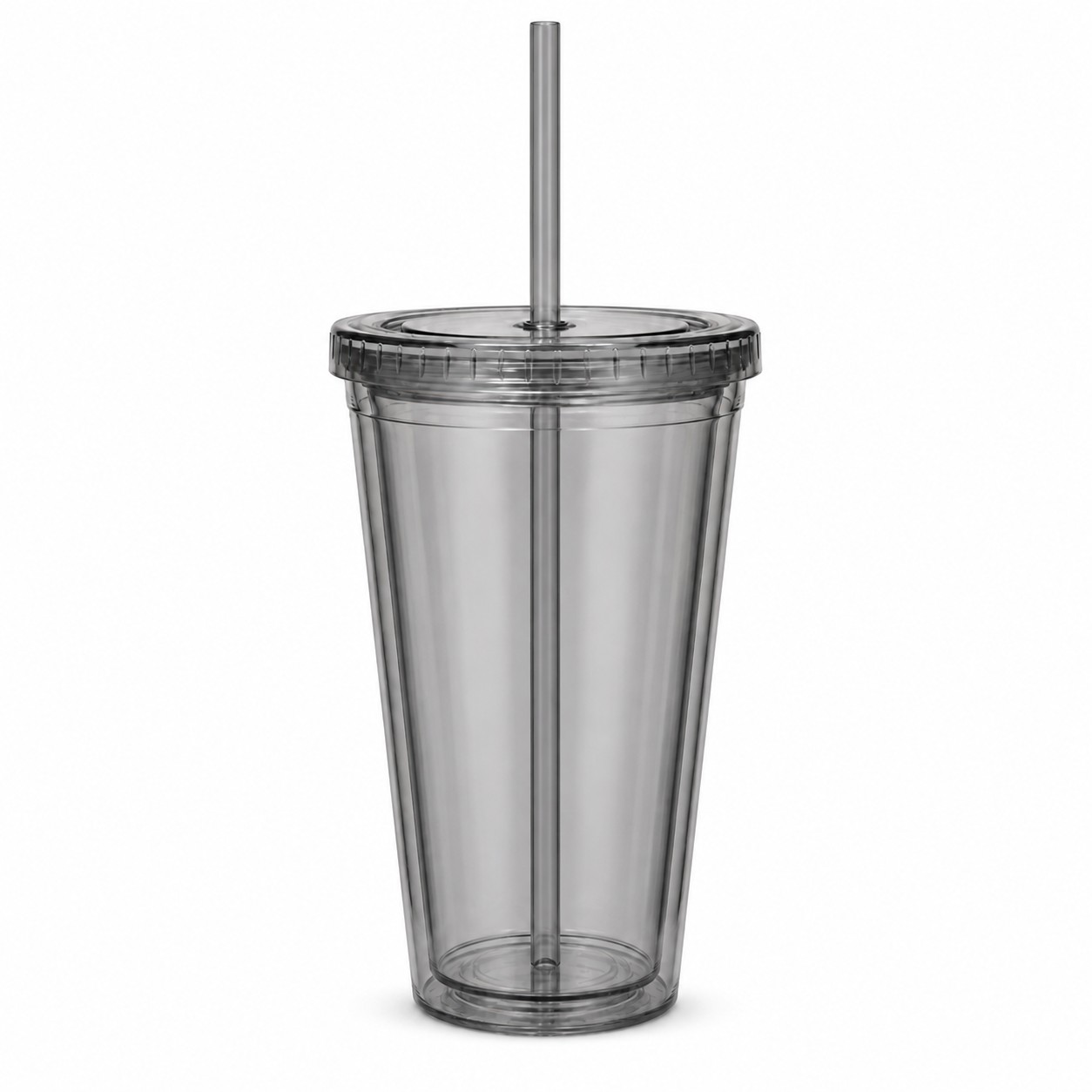 Double Wall 16 Oz Acrylic Journey Tumbler — Pewter Gray