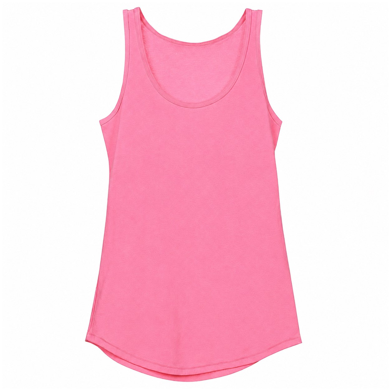 Ladies Cotton Classic Tank Top — Pink