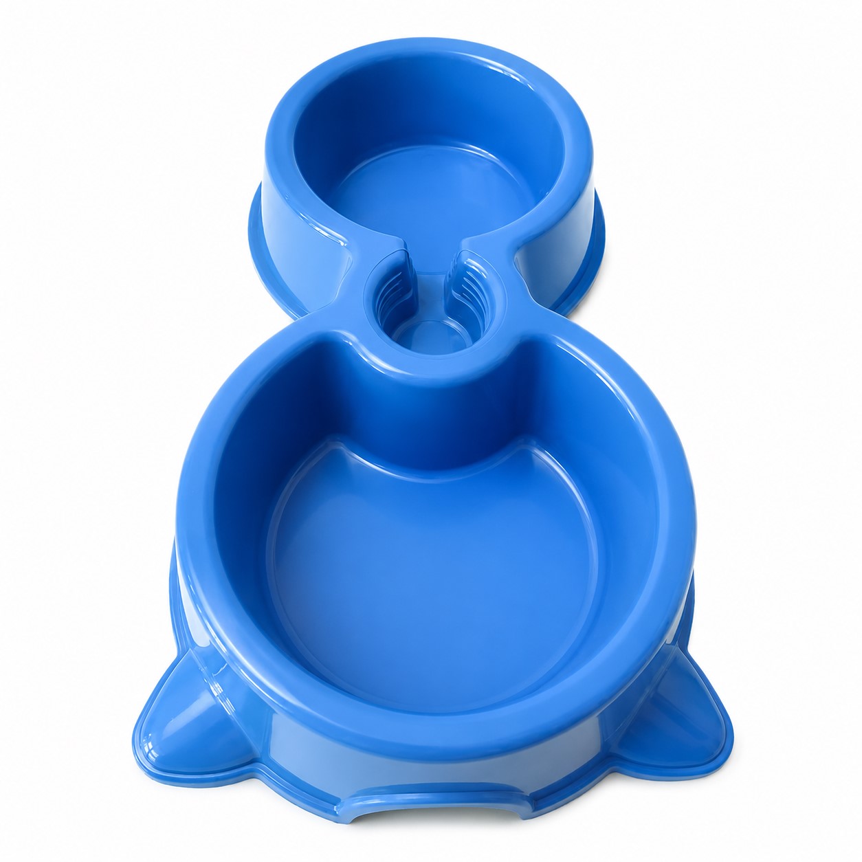 Connected Polypropylene Double Pet Feeding Bowl — view 2
