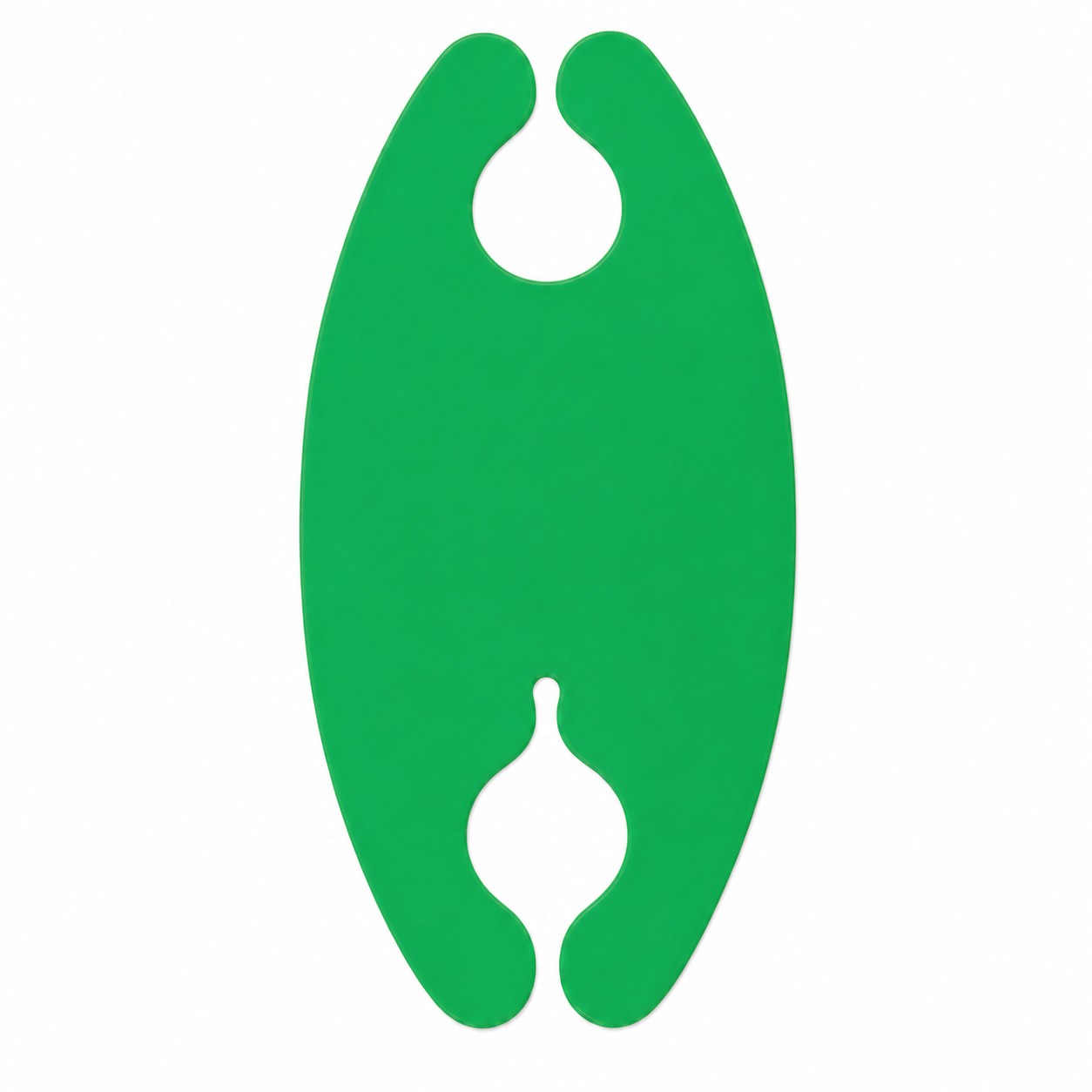 Oval Silicone Cord Wrap Organizer — Green