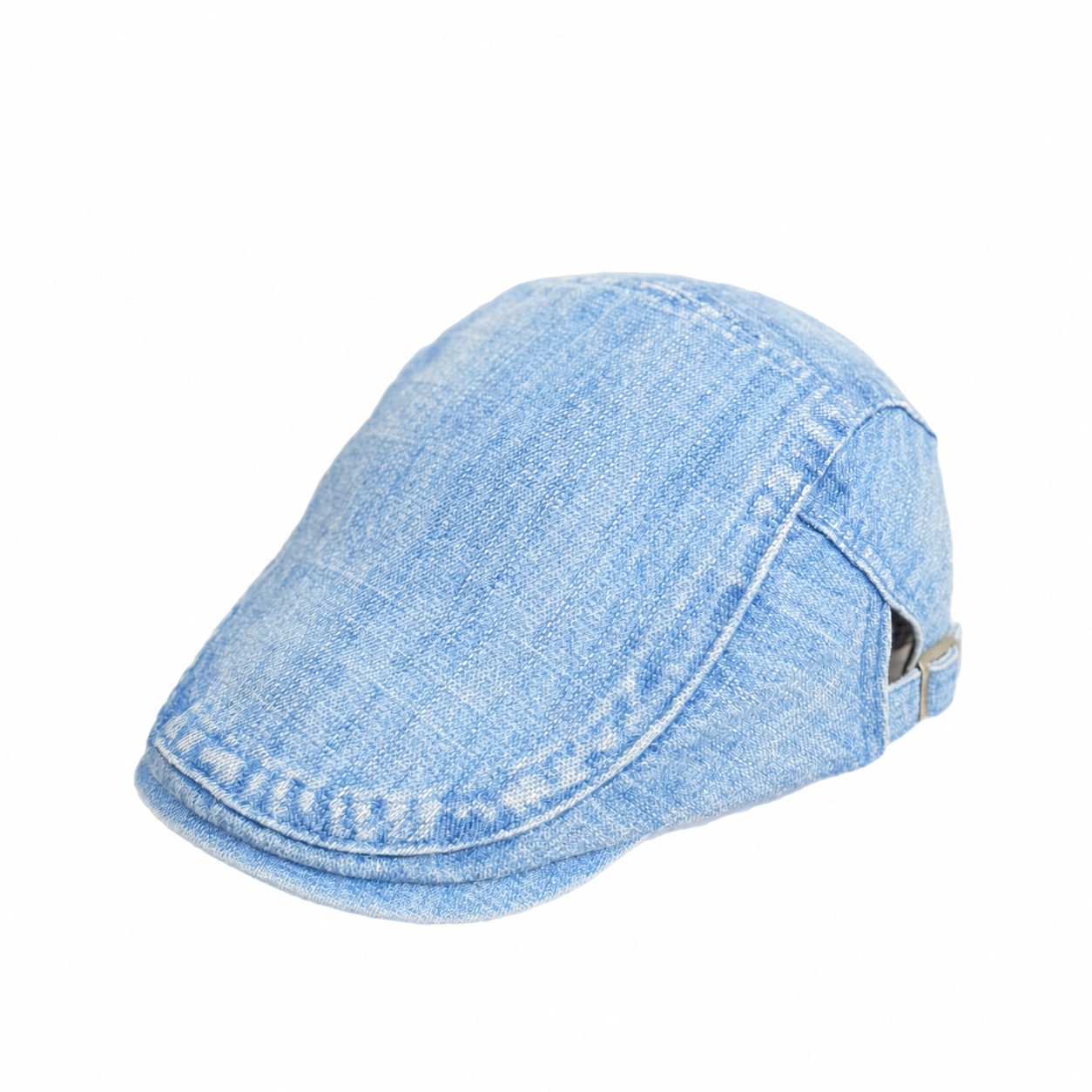 Vintage Polyester Octagonal Painter Cap — Light Blue