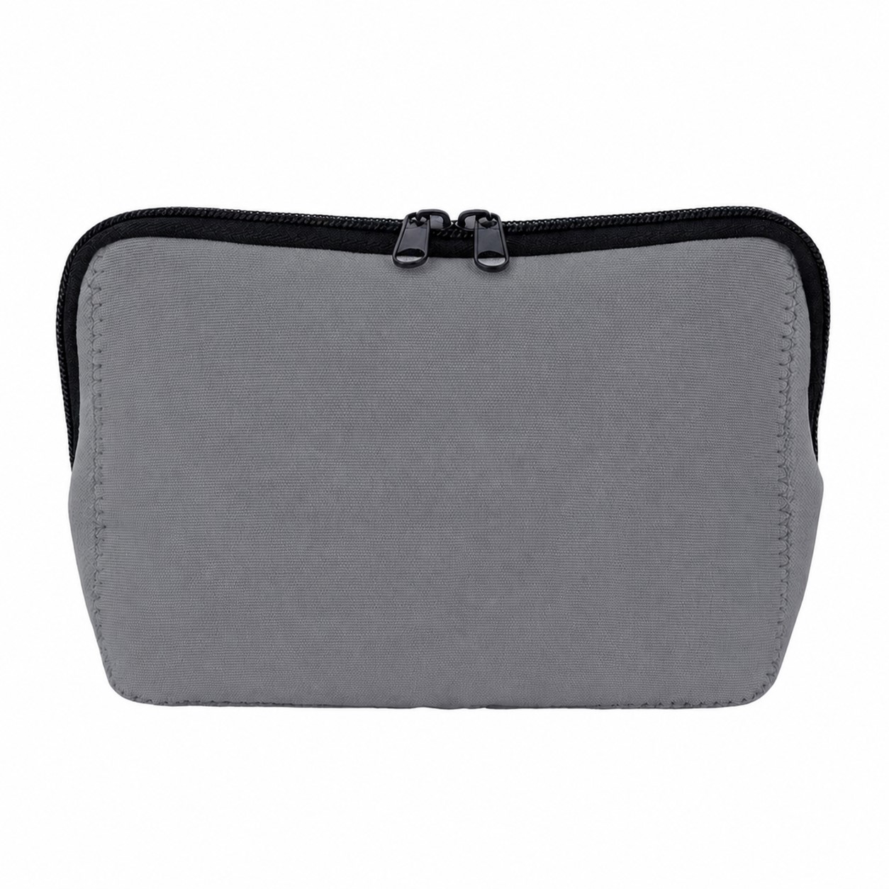 Neoprene Smooth Surface Toiletry Bag — Gray