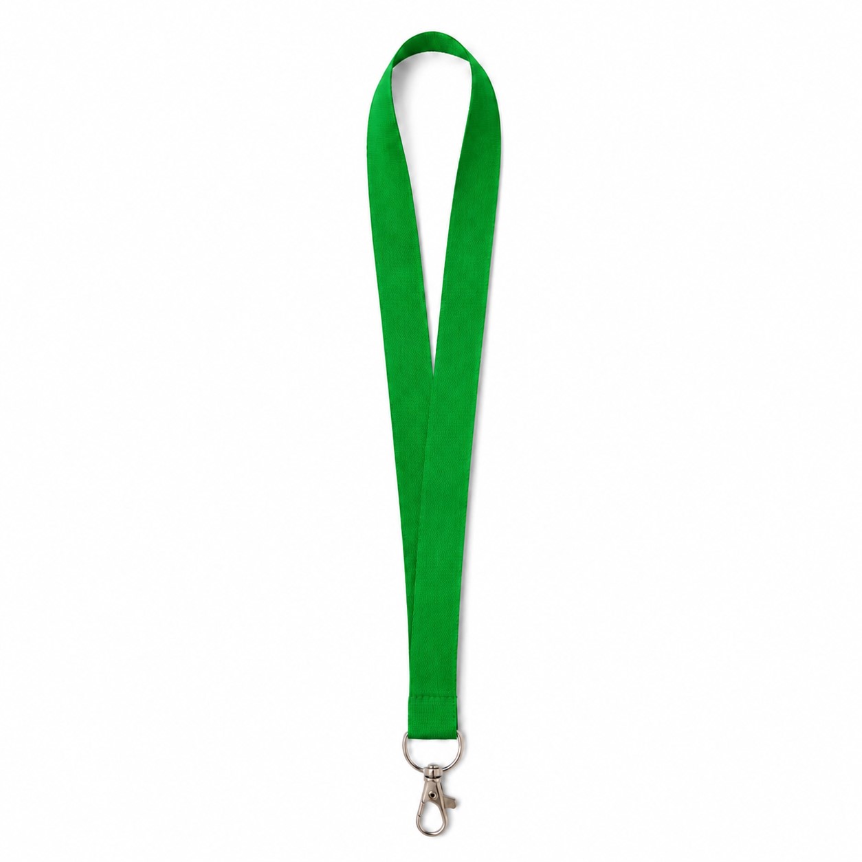 36-Inch Woven Polyester Badge Lanyard — Green