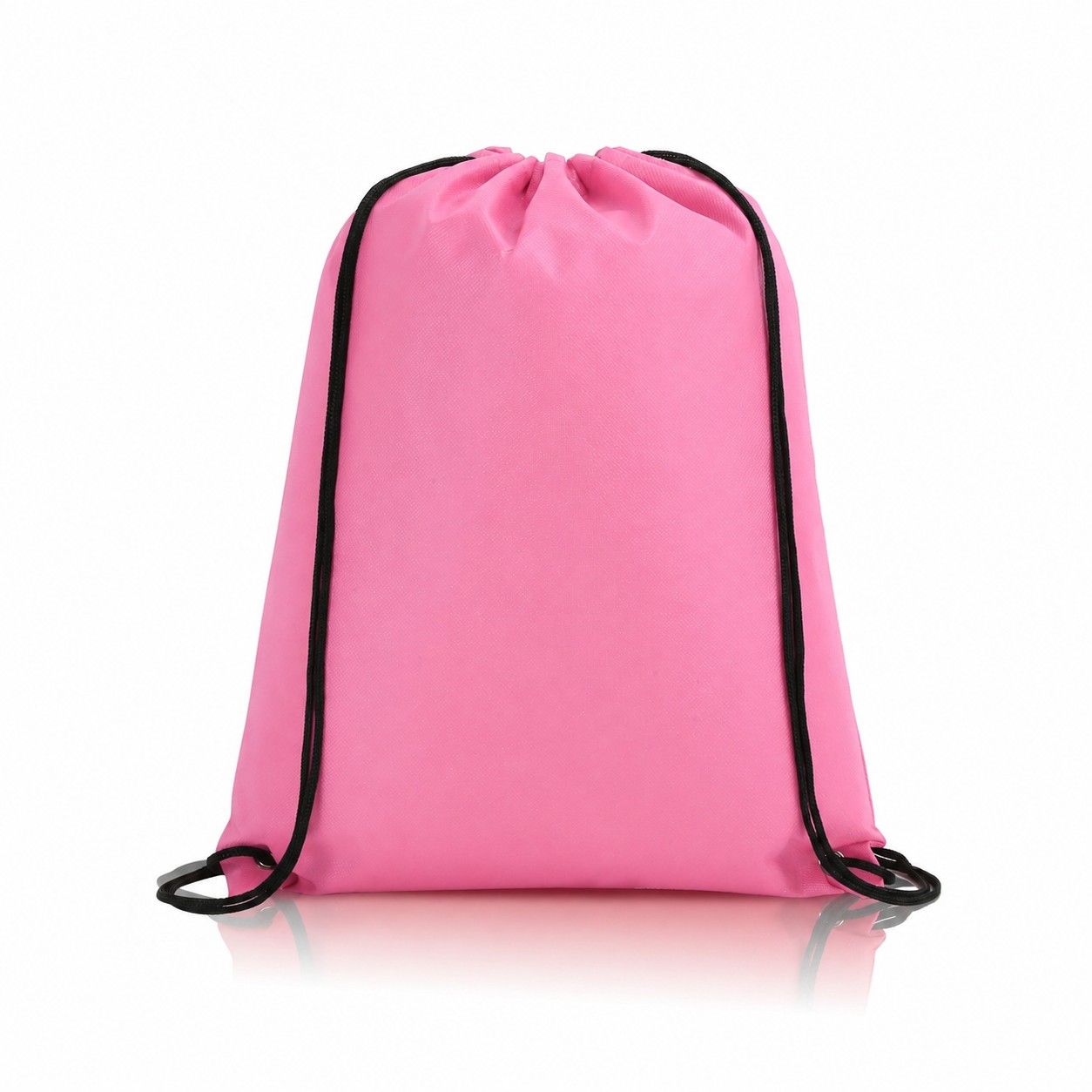 80GSM Non-Woven Drawstring Bag — Pink