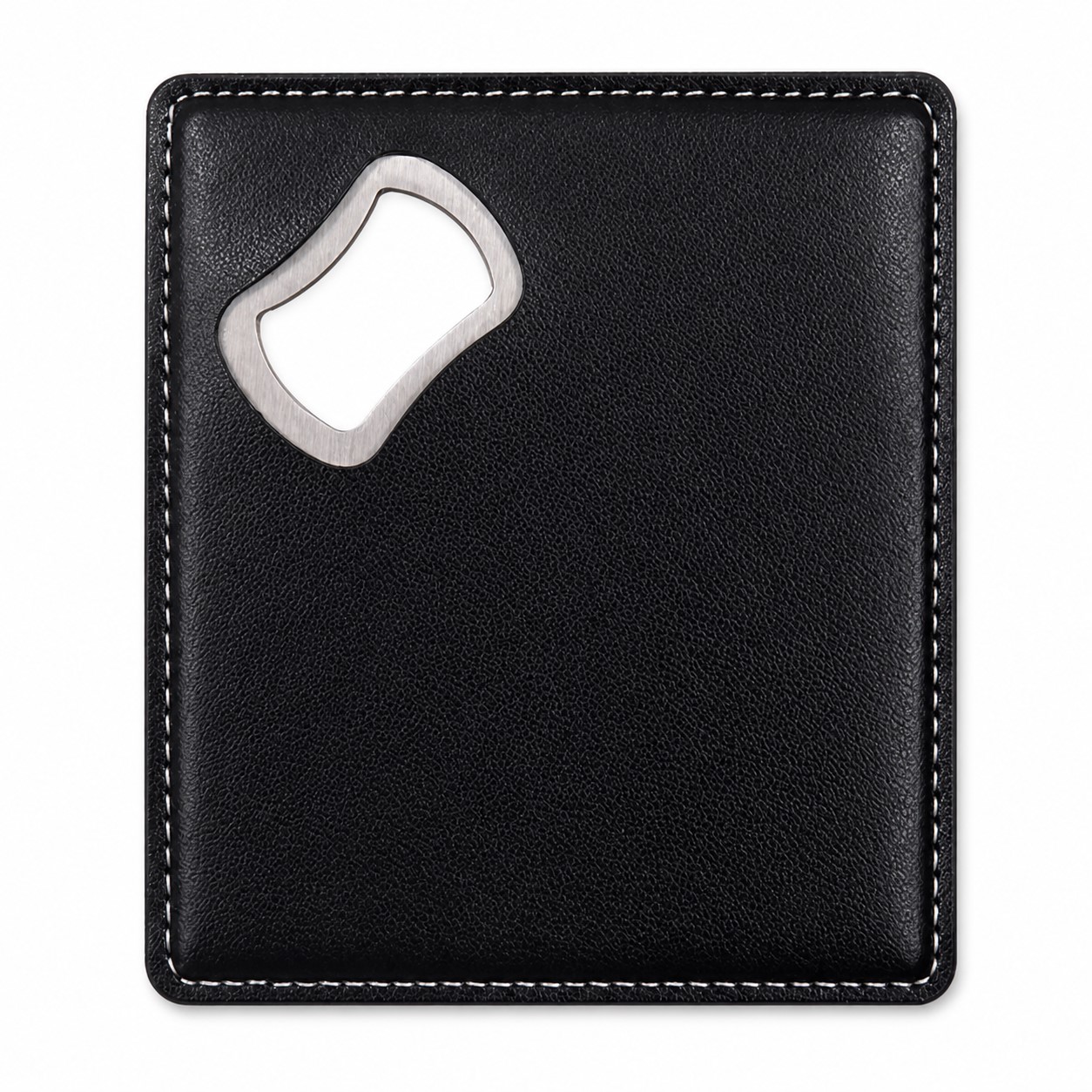 PU Leather Bottle Opener Coaster — view 2