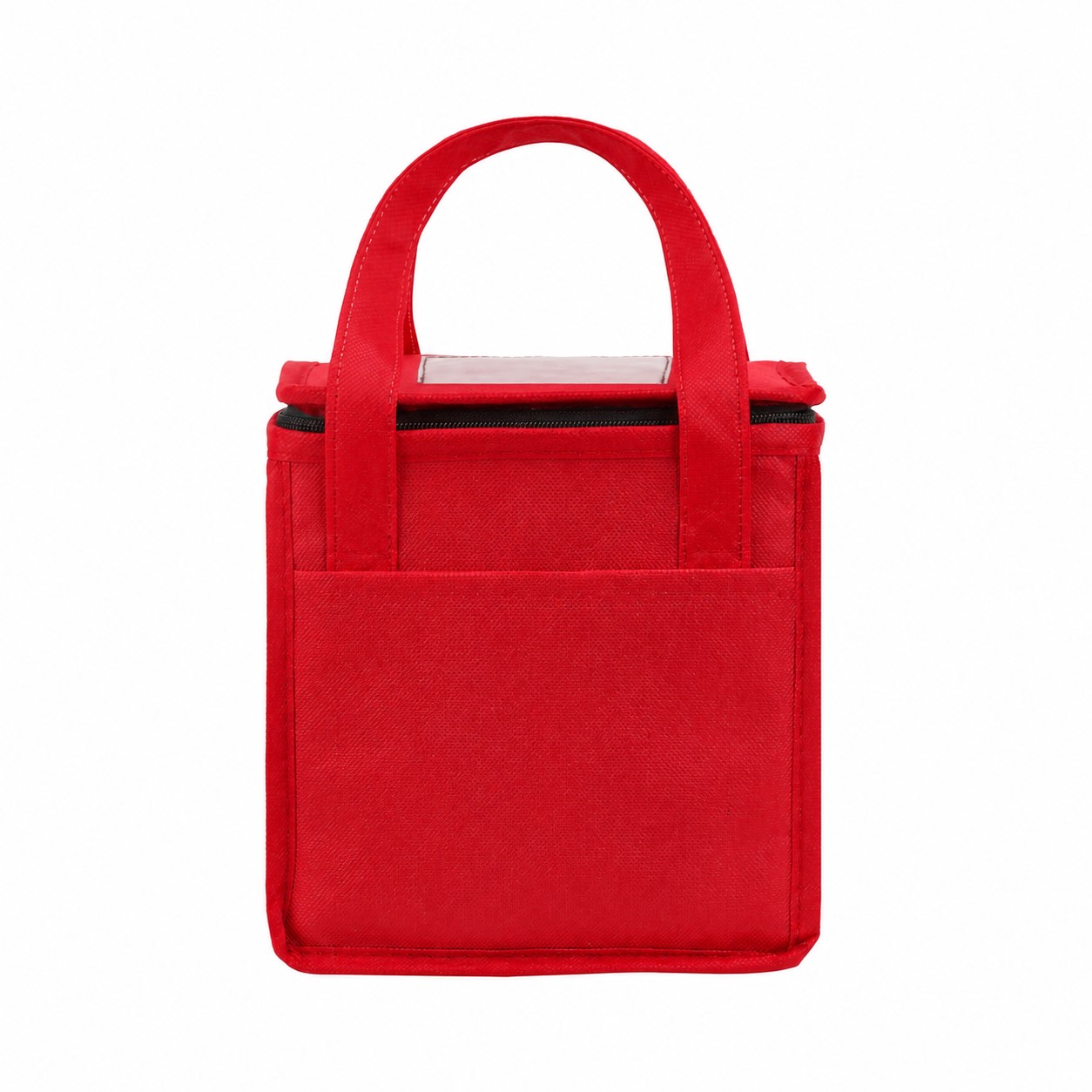 Compact Front Pocket Cooler Tote — Red