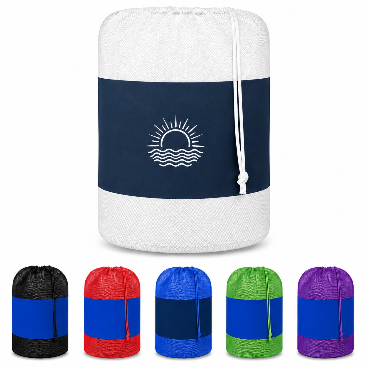 Large Mesh Drawstring Laundry Storage Bag