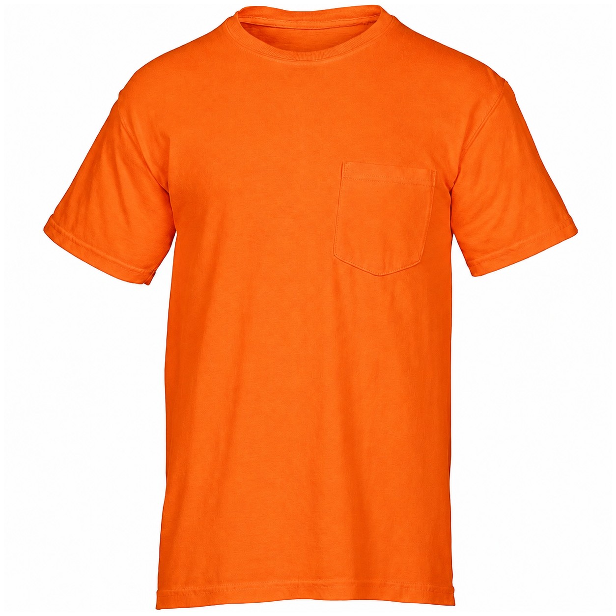 Garment Dyed Ringspun Pocket Tee — Orange