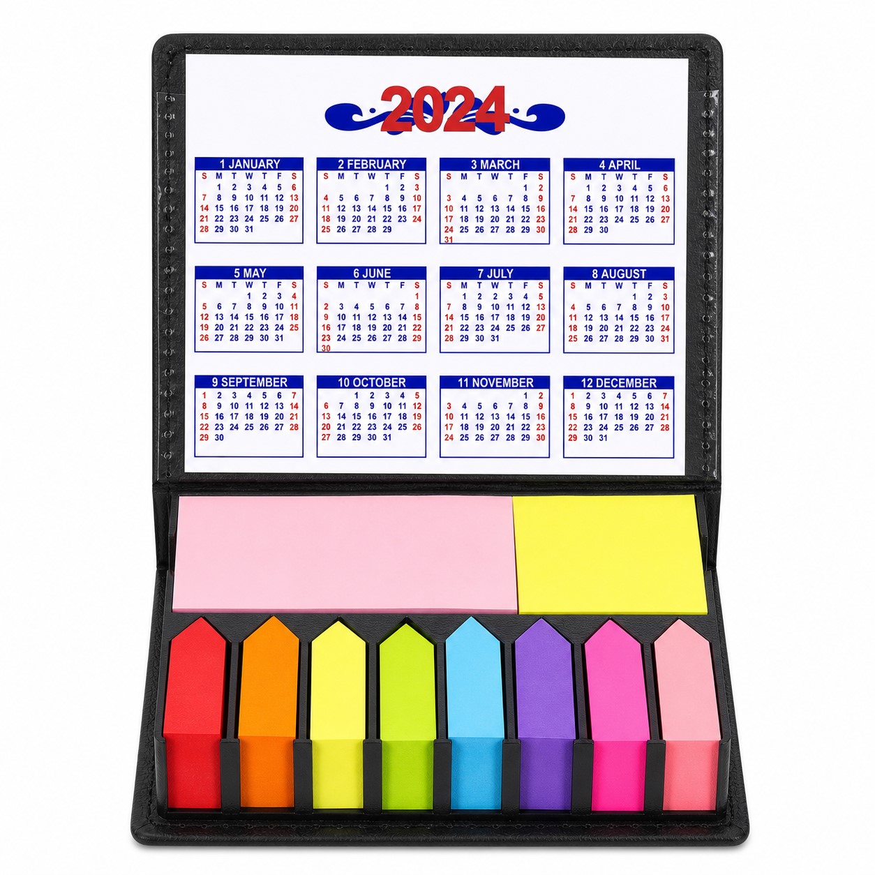 PU Sticky Note Organizer With Page Flags — view 2