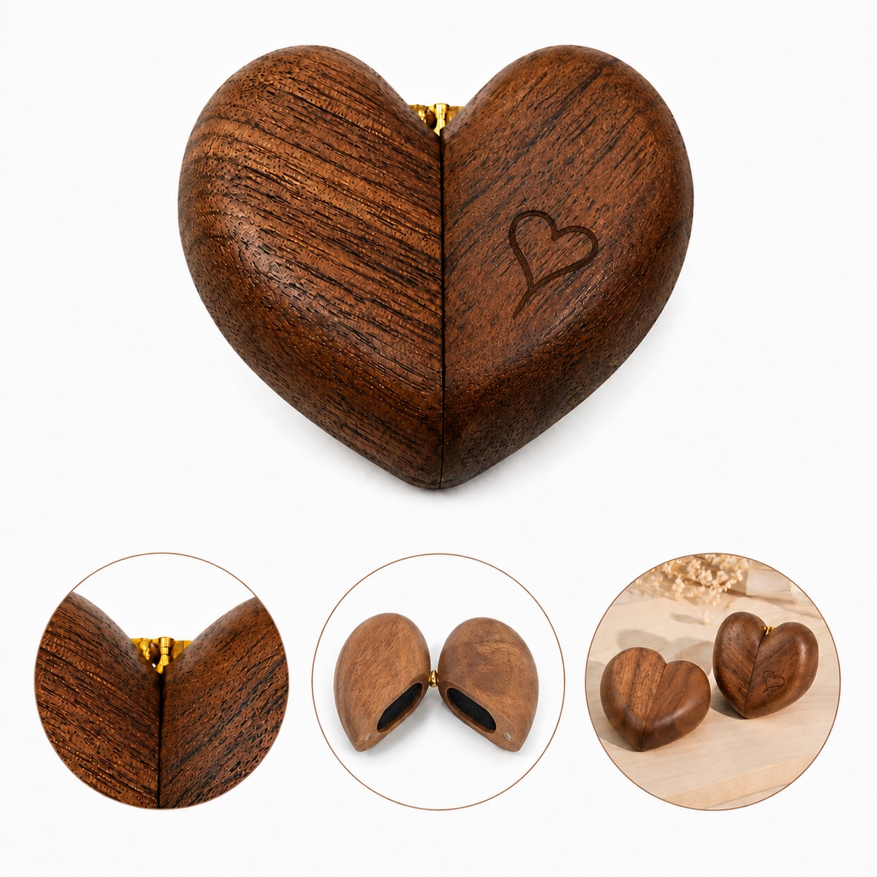 Engravable Heart ABS Keepsake Box