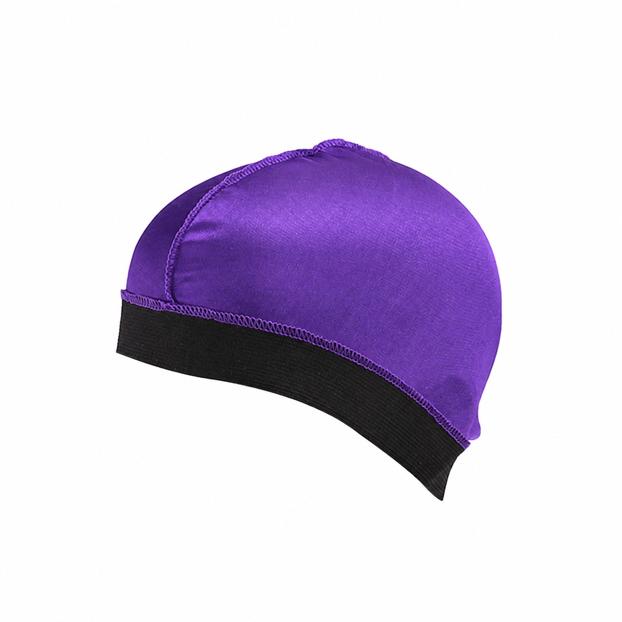 Elastic Polyester Skull Beanie Cap — Purple