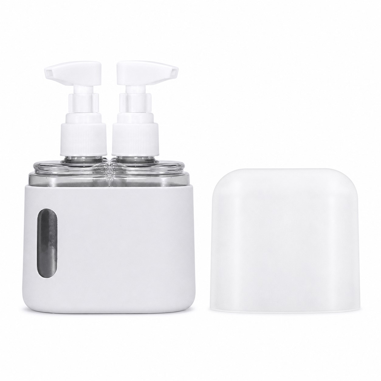 Compact Dual Pump Travel Bottle Set — view 2