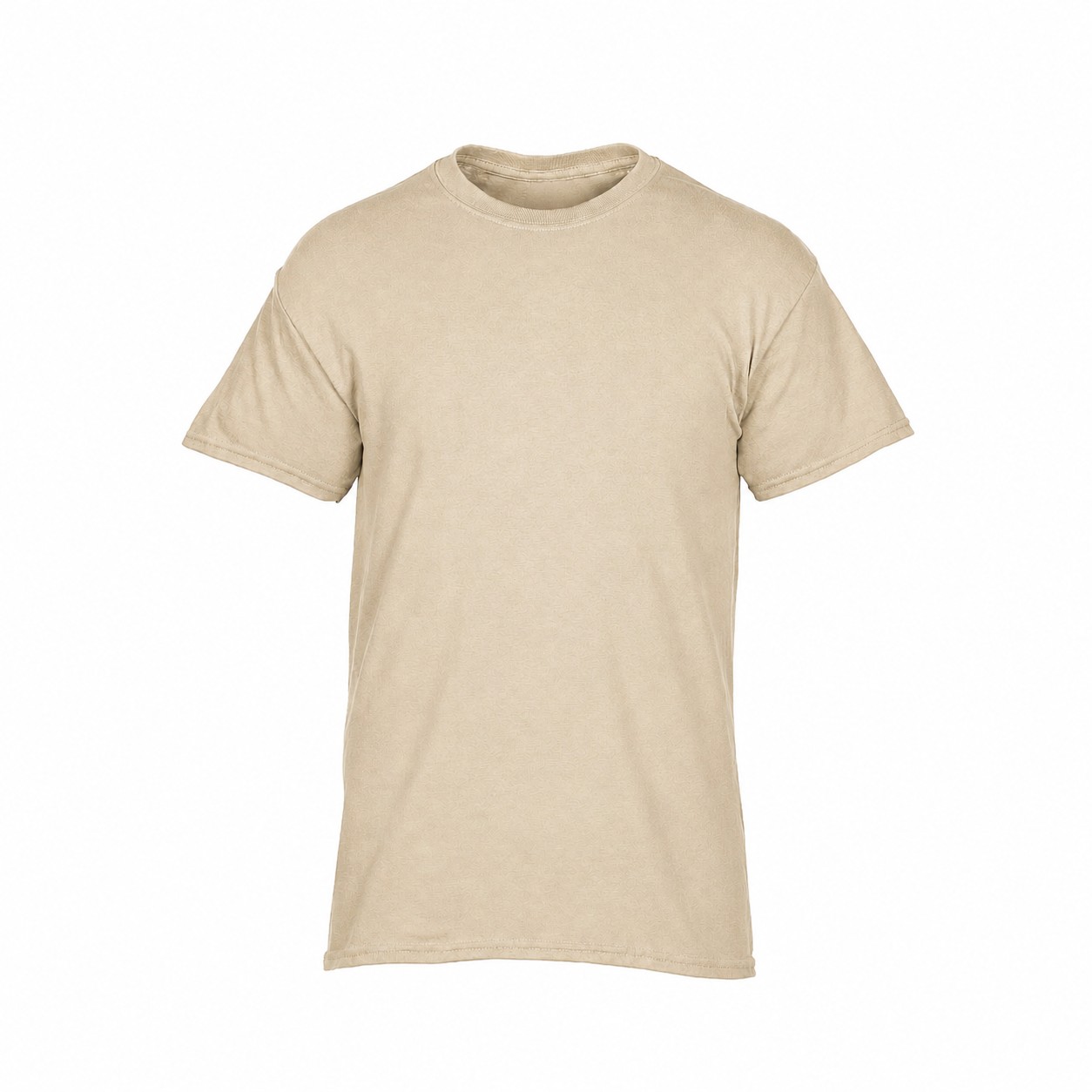 Heavy Cotton Crew Neck T-Shirt — Beige