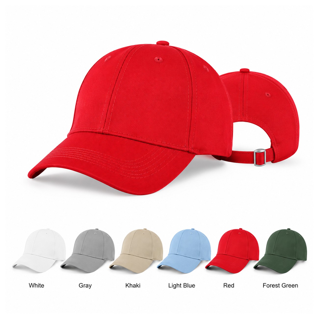 Pre-Curved Cotton Visor Structured Cap