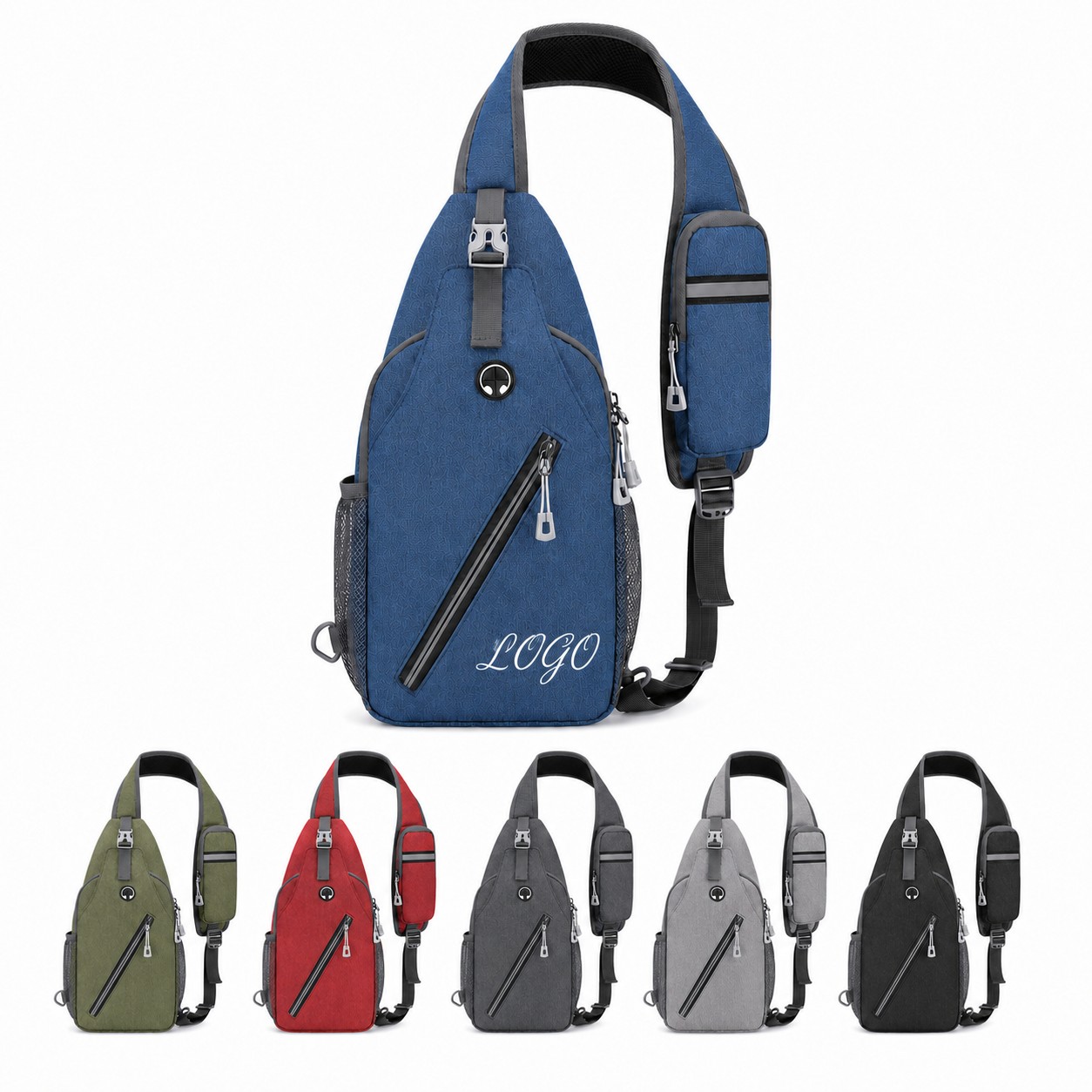 Waterproof Polyester Crossbody Sling Bag