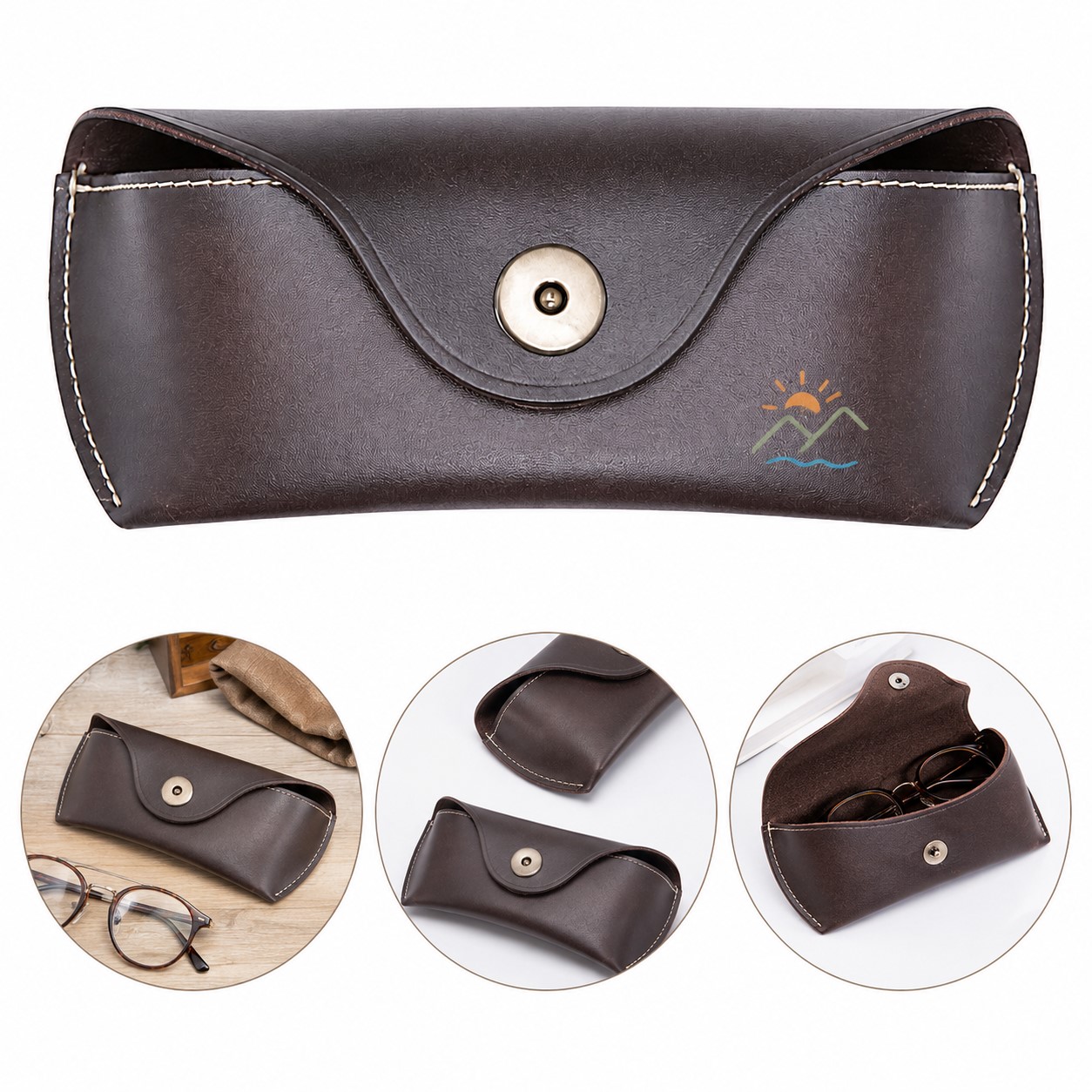 Snap Closure ABS Sunglasses Case — view 1