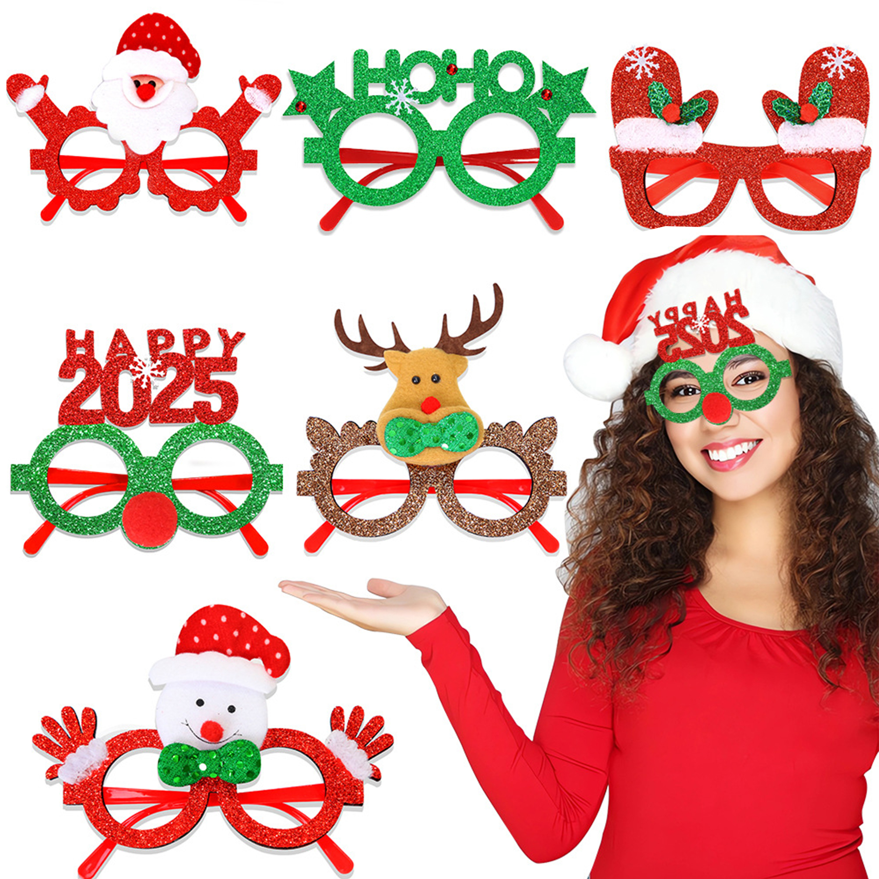 Felt Christmas Party Eye Glasses