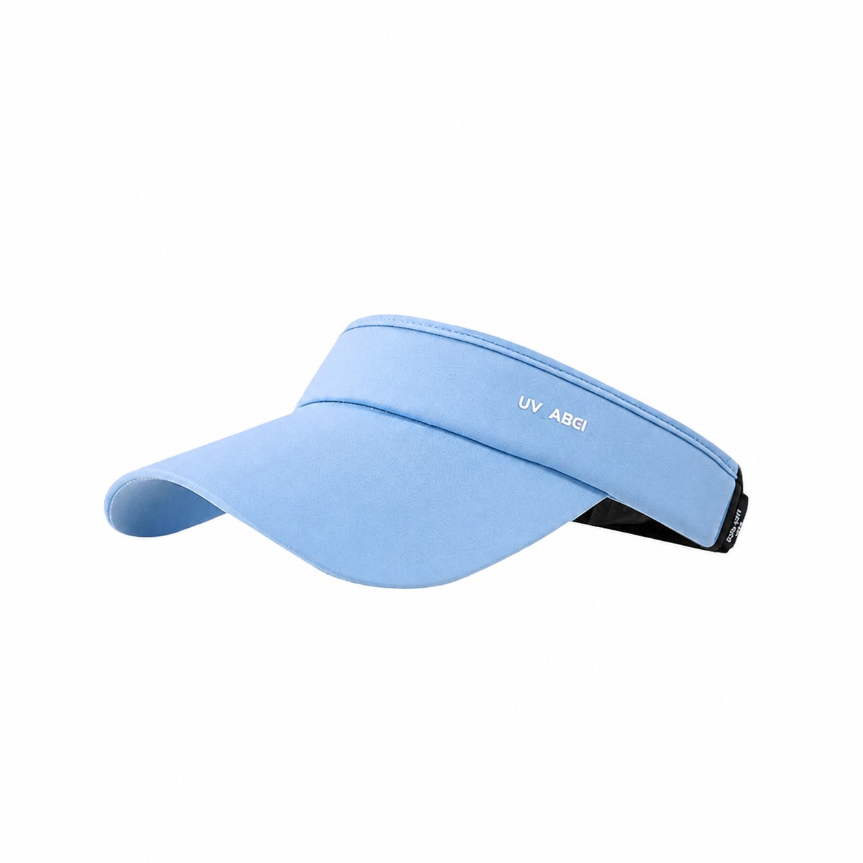 Polyester Open Crown Sun Visor — Light Blue